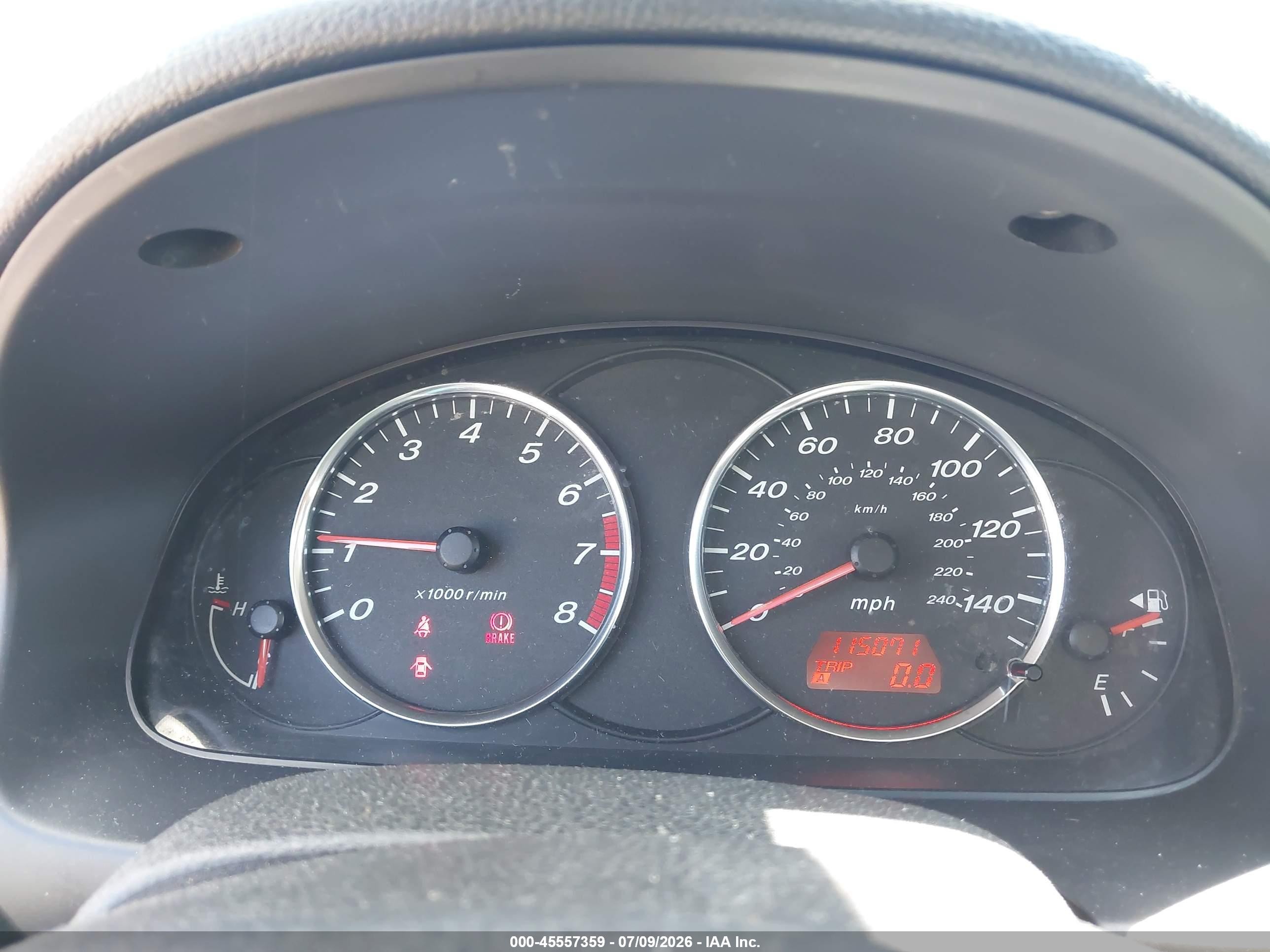 2005 Mazda Mazda6 S Sport Black vin: 1YVHP84D255M74904