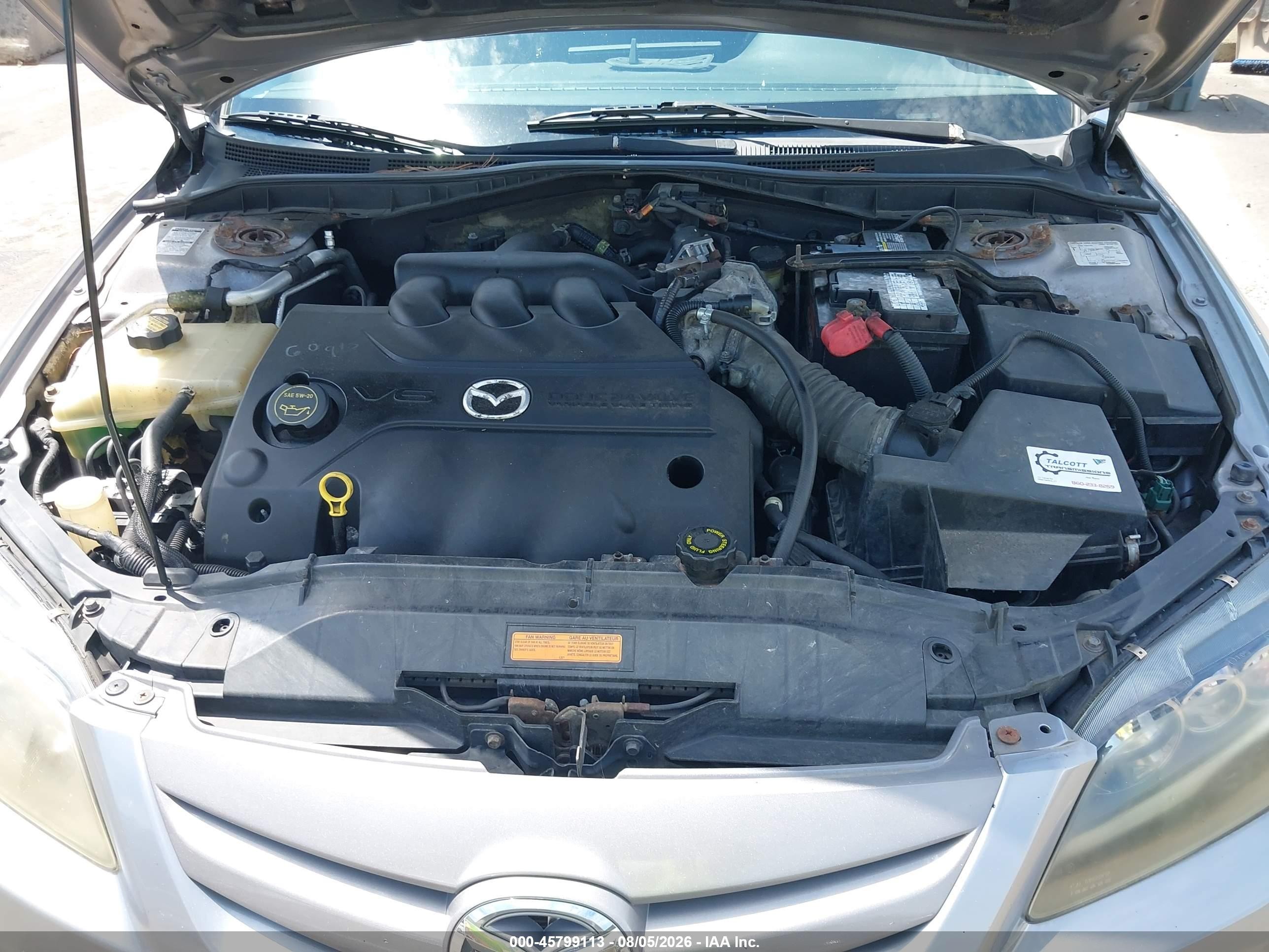 2006 Mazda Mazda6 Sport S Silver vin: 1YVHP84D465M33532