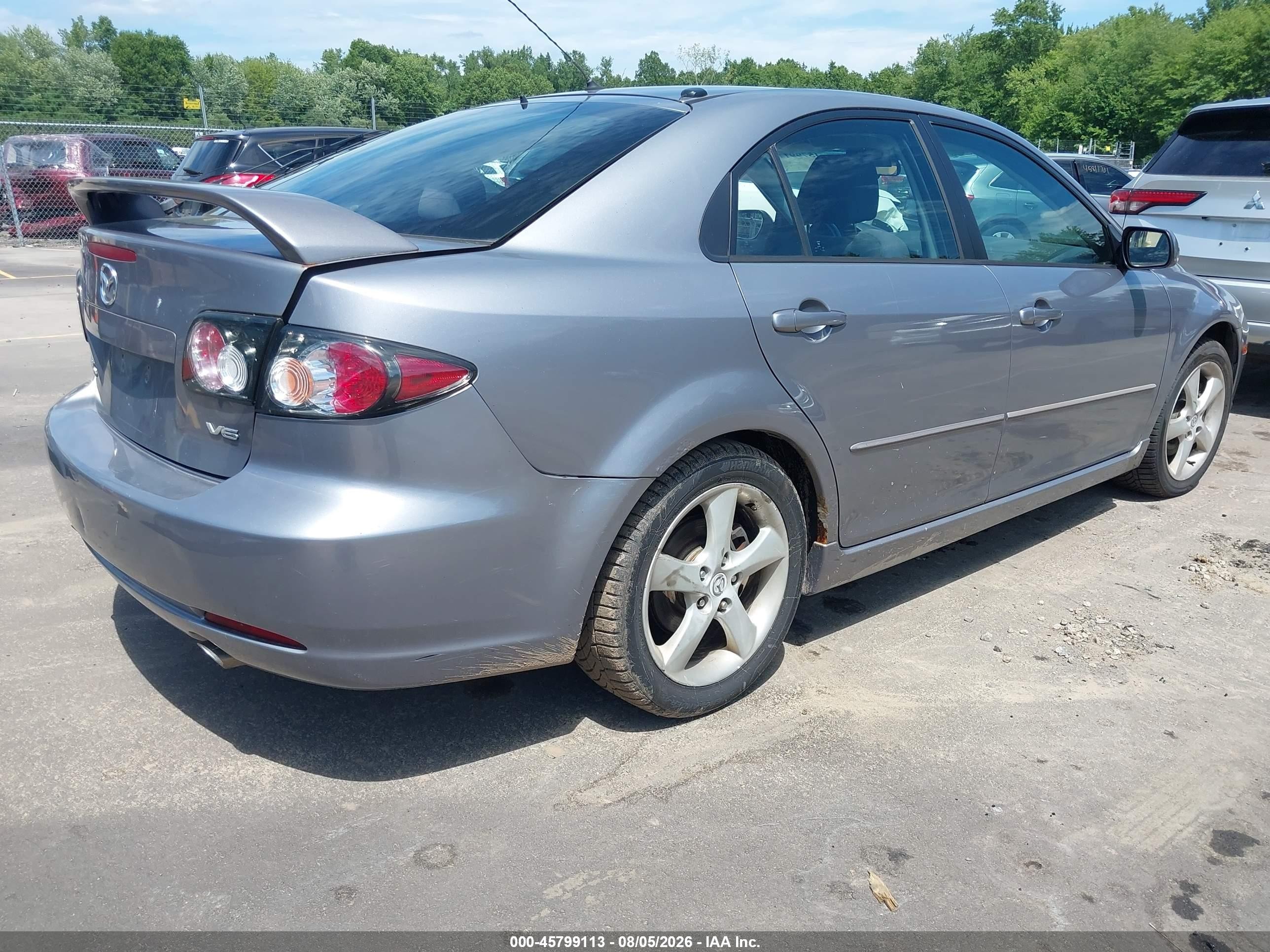 2006 Mazda Mazda6 Sport S Silver vin: 1YVHP84D465M33532