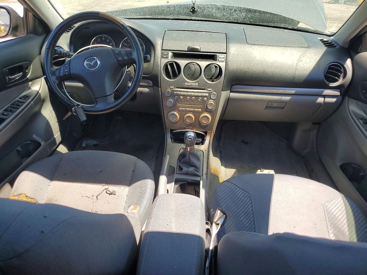 2005 Mazda 6 S Gray vin: 1YVHP84D555M77411