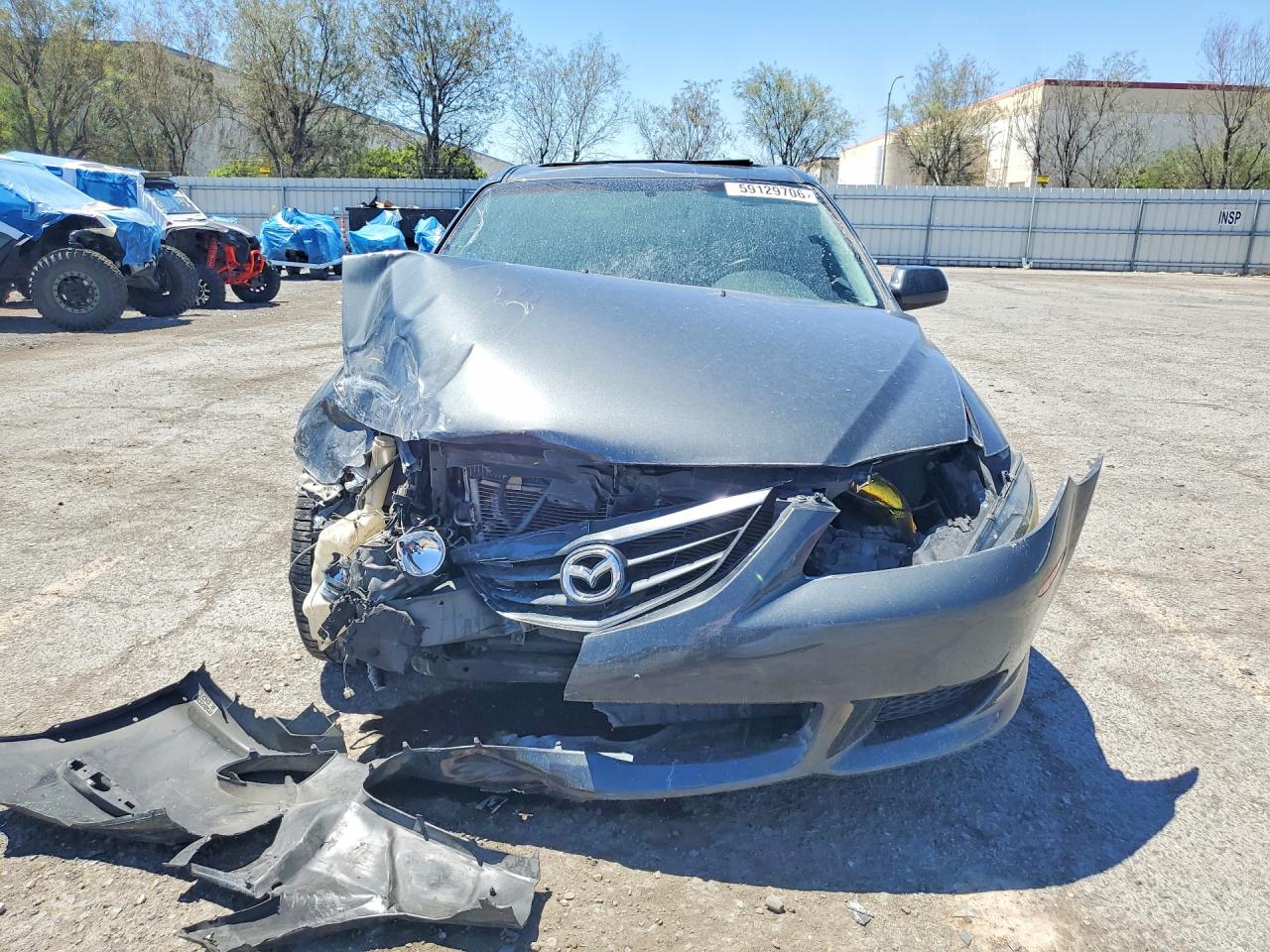 2005 Mazda 6 S Gray vin: 1YVHP84D555M77411