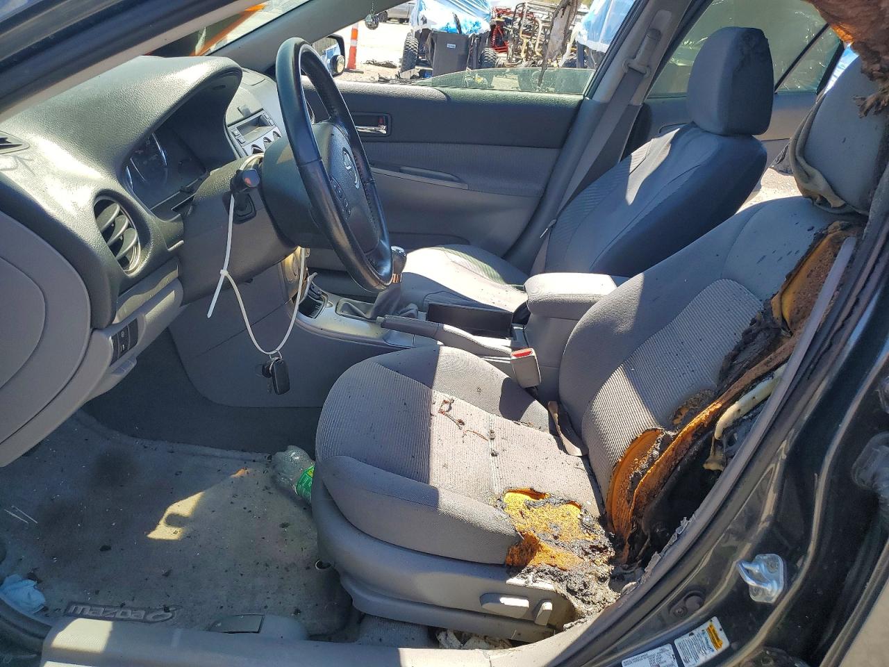 2005 Mazda 6 S Gray vin: 1YVHP84D555M77411