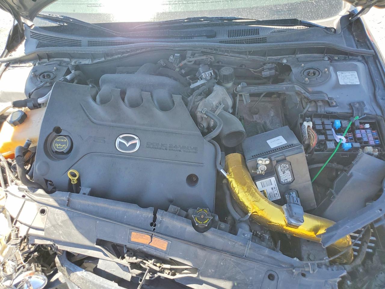 2005 Mazda 6 S Gray vin: 1YVHP84D555M77411