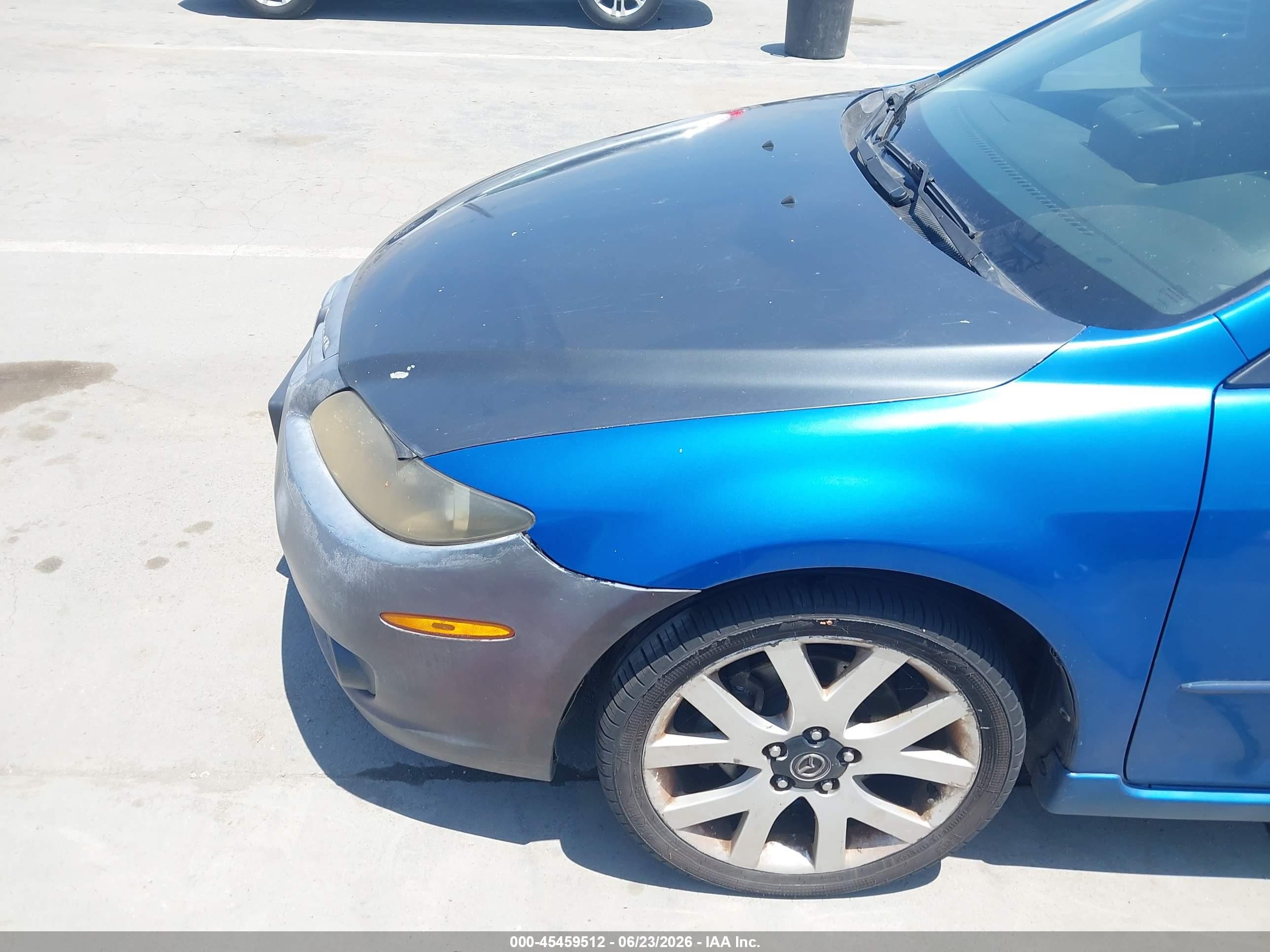 2006 Mazda Mazda6 Grand Sport S Blue vin: 1YVHP84D565M43244