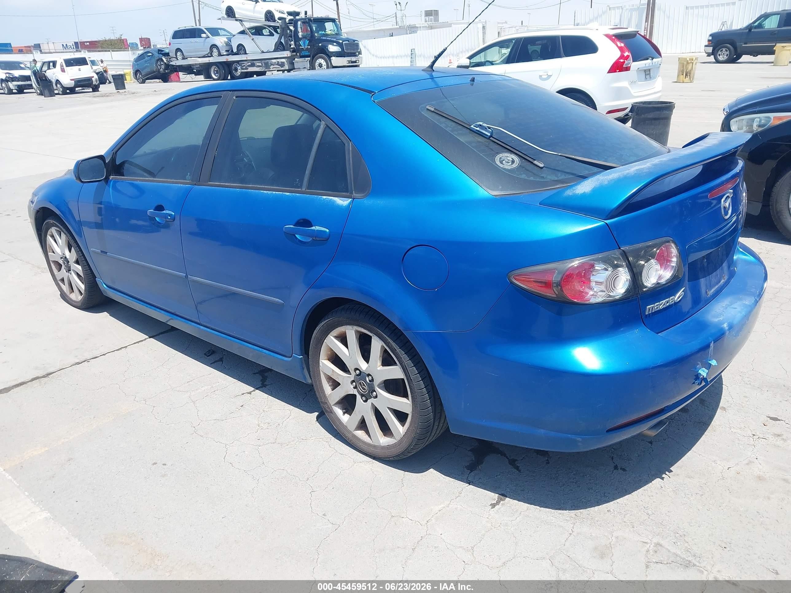 2006 Mazda Mazda6 Grand Sport S Blue vin: 1YVHP84D565M43244