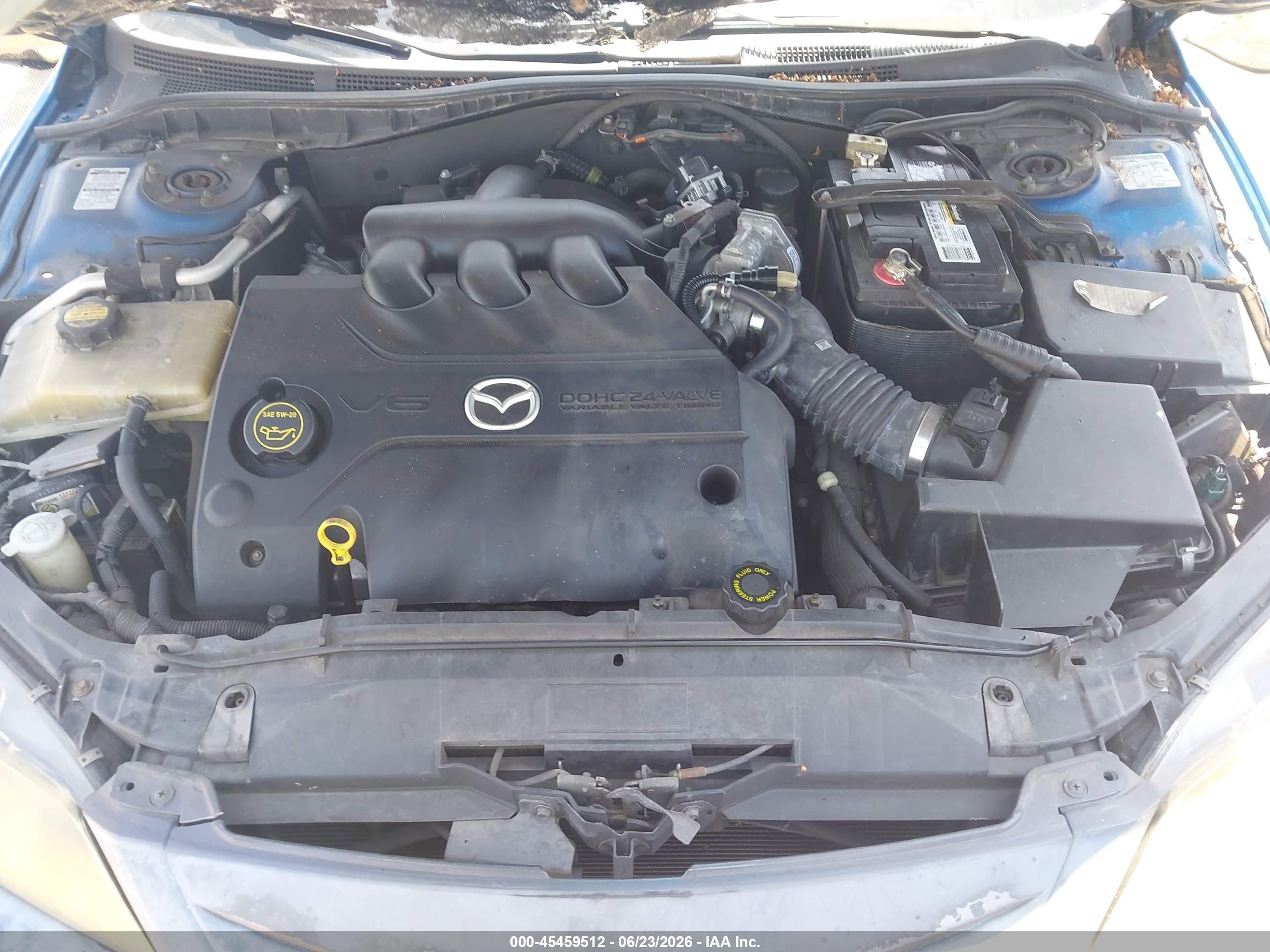 2006 Mazda Mazda6 Grand Sport S Blue vin: 1YVHP84D565M43244