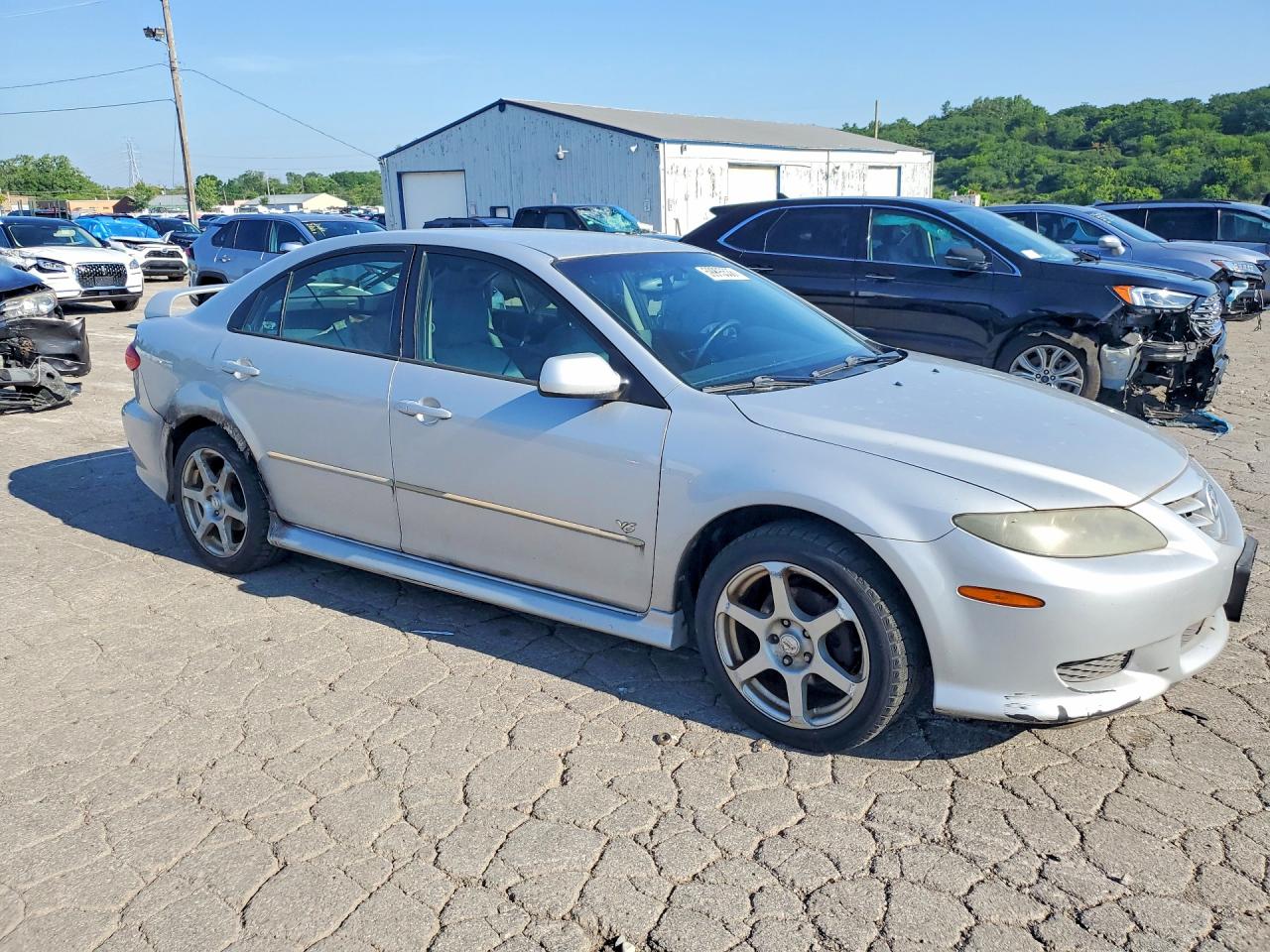 2005 Mazda 6 S Silver vin: 1YVHP84D955M49112