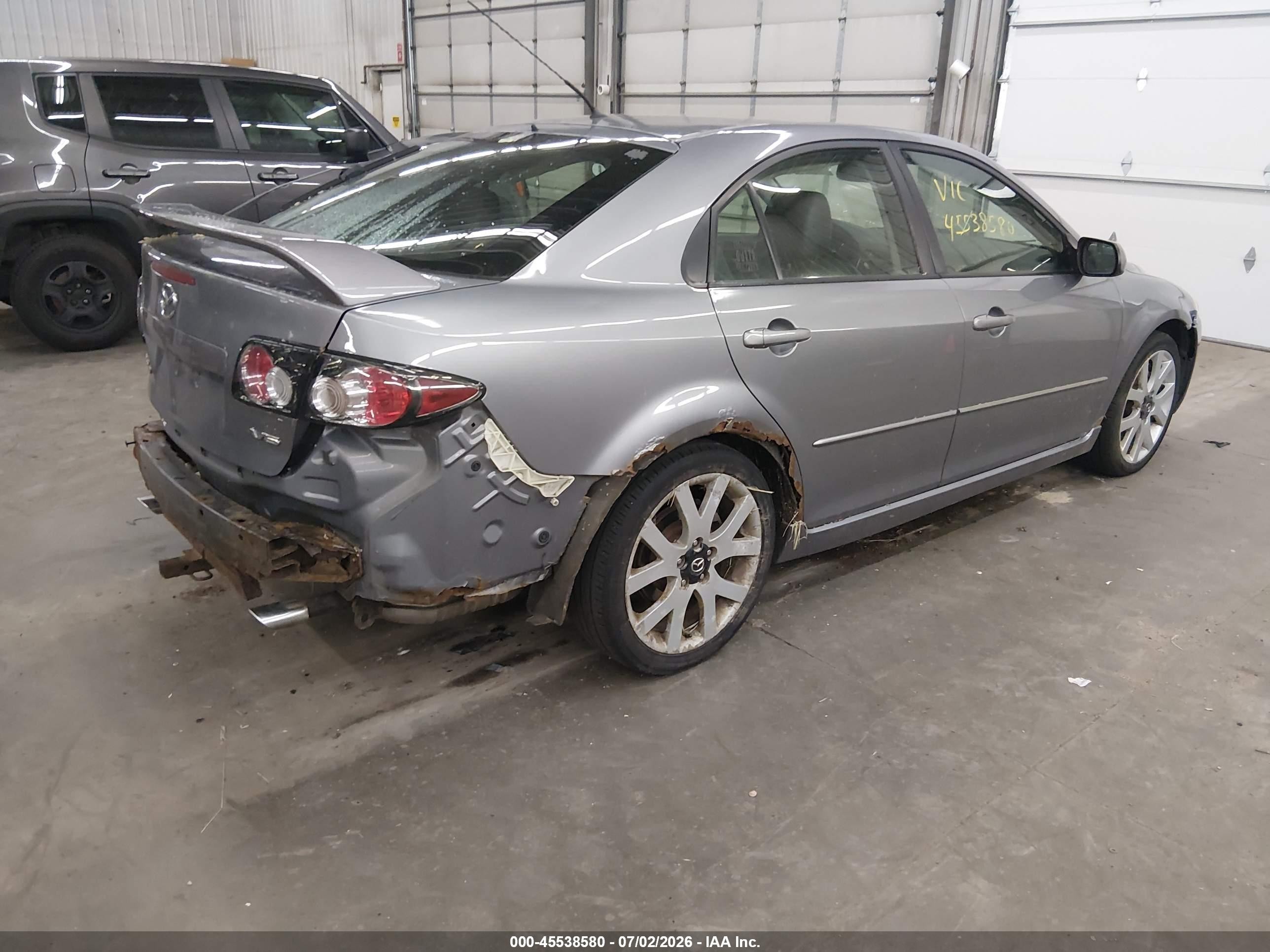 2007 Mazda Mazda6 S Grand Touring Gray vin: 1YVHP85D475M16861