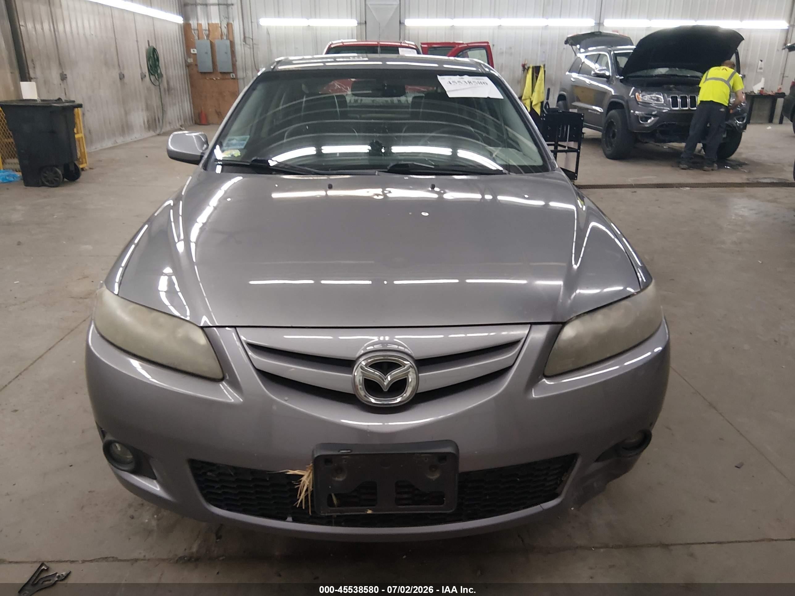 2007 Mazda Mazda6 S Grand Touring Gray vin: 1YVHP85D475M16861