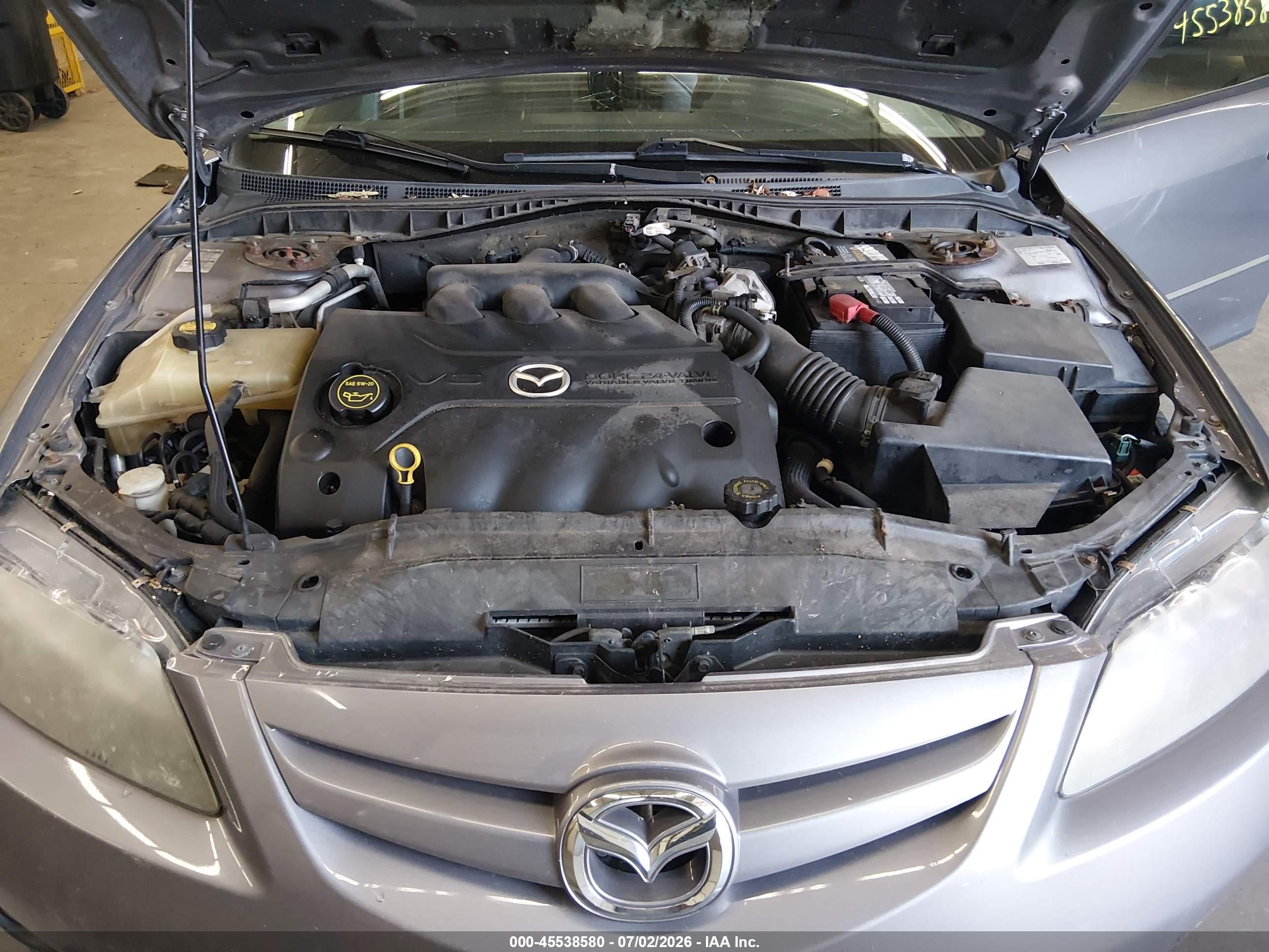2007 Mazda Mazda6 S Grand Touring Gray vin: 1YVHP85D475M16861