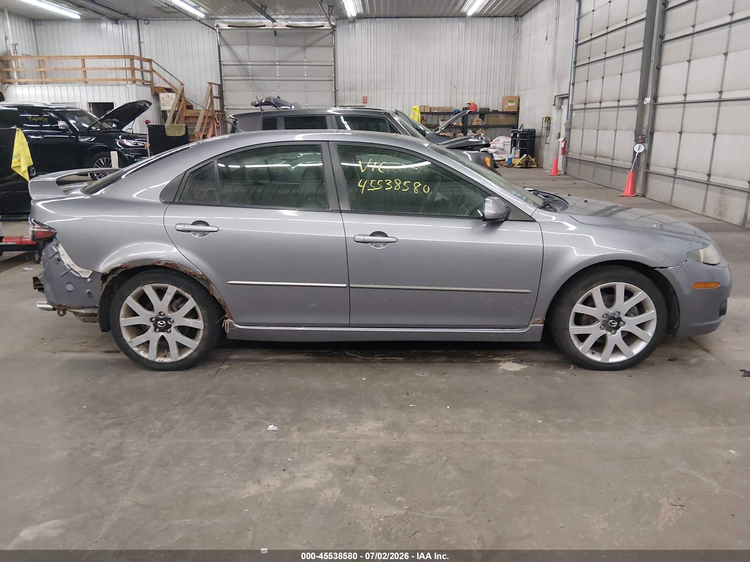 2007 Mazda Mazda6 S Grand Touring Gray vin: 1YVHP85D475M16861