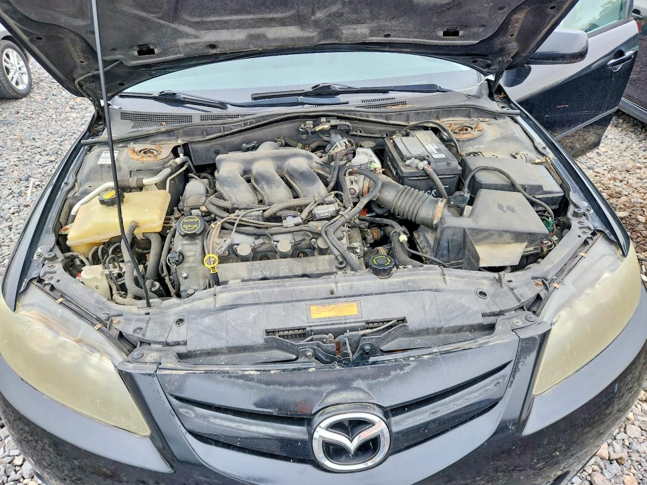 2008 Mazda 6 S Черный vin: 1YVHP85D885M26312