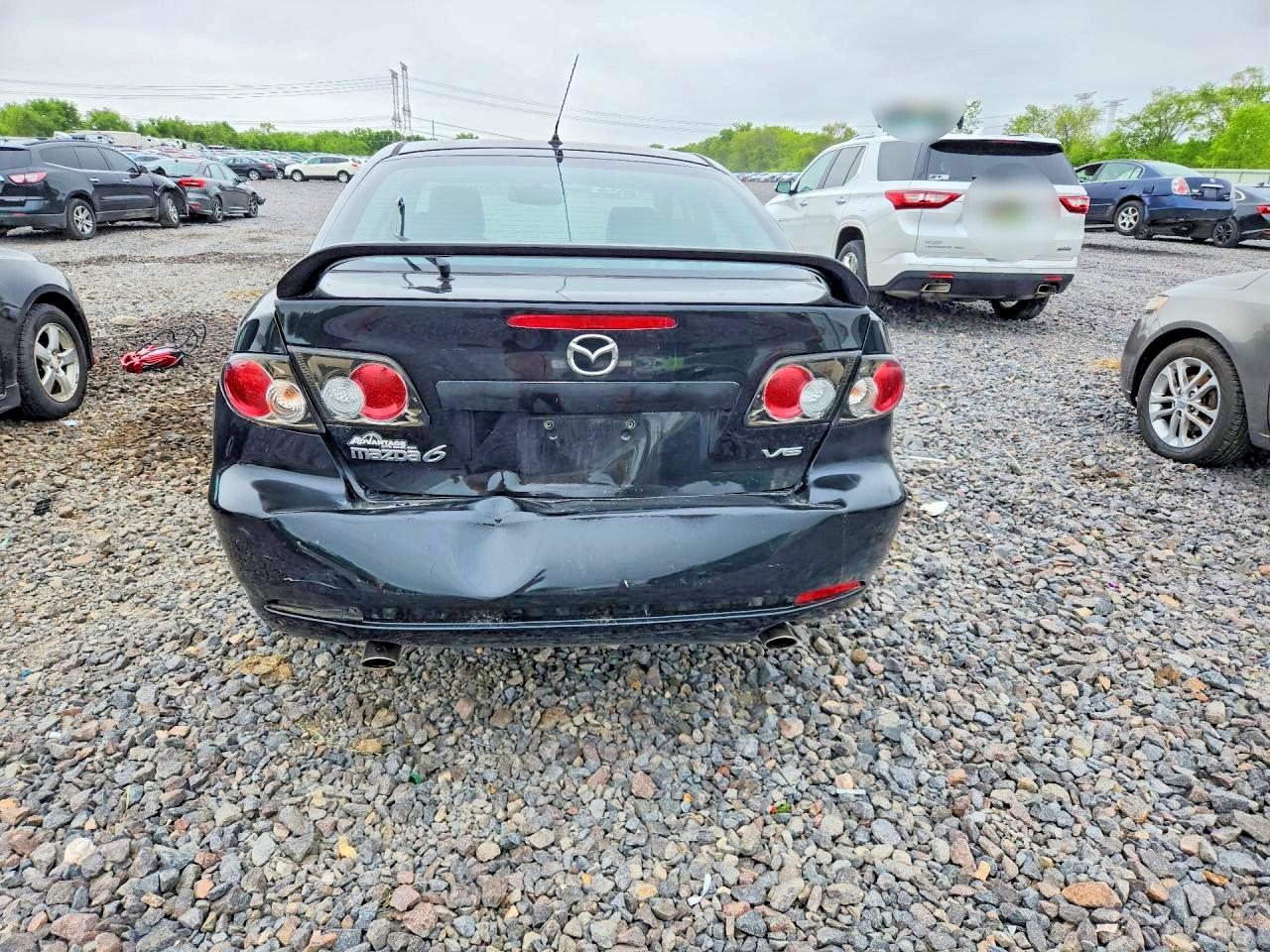 2008 Mazda 6 S Черный vin: 1YVHP85D885M26312