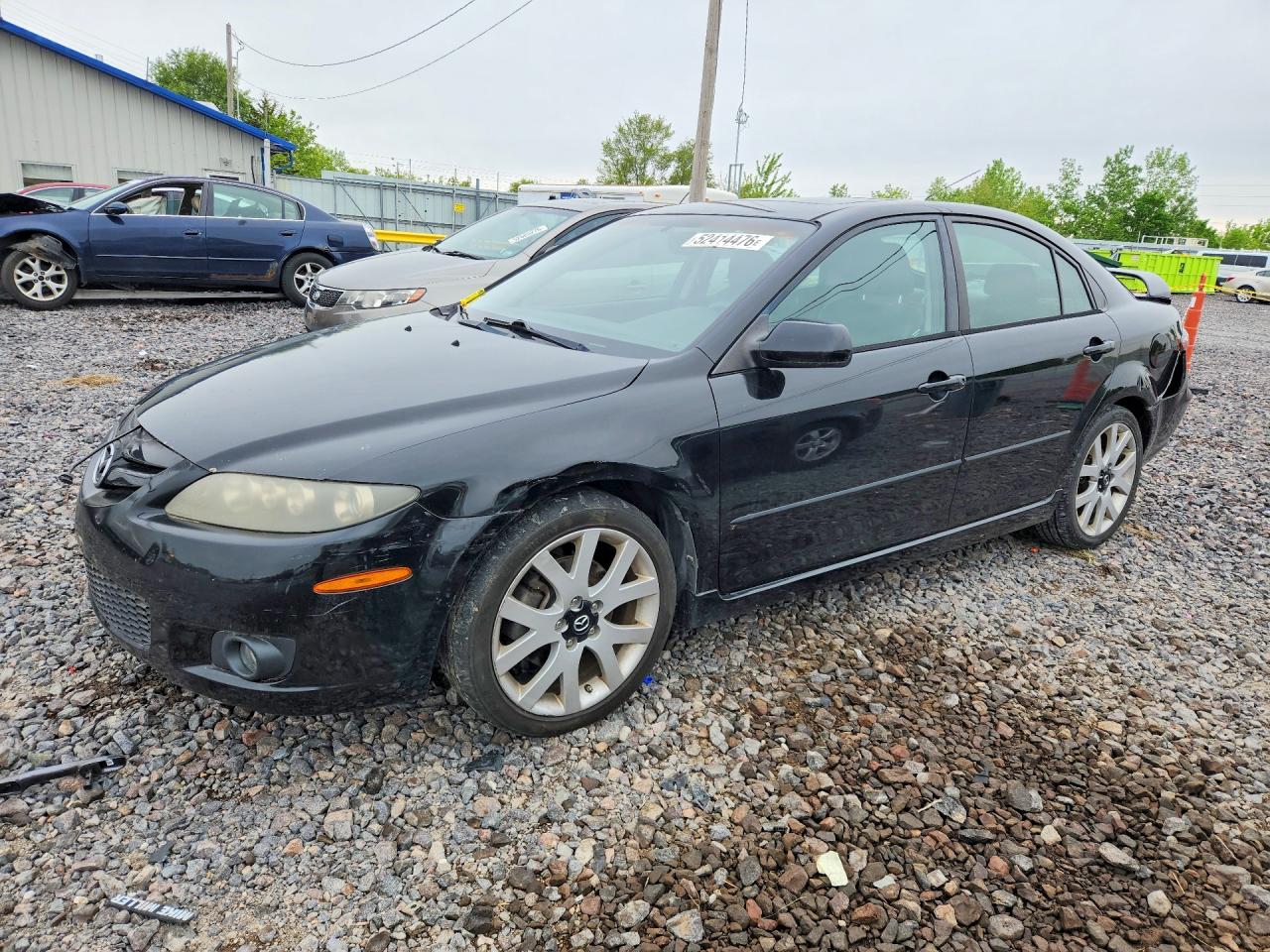 2008 Mazda 6 S Черный vin: 1YVHP85D885M26312