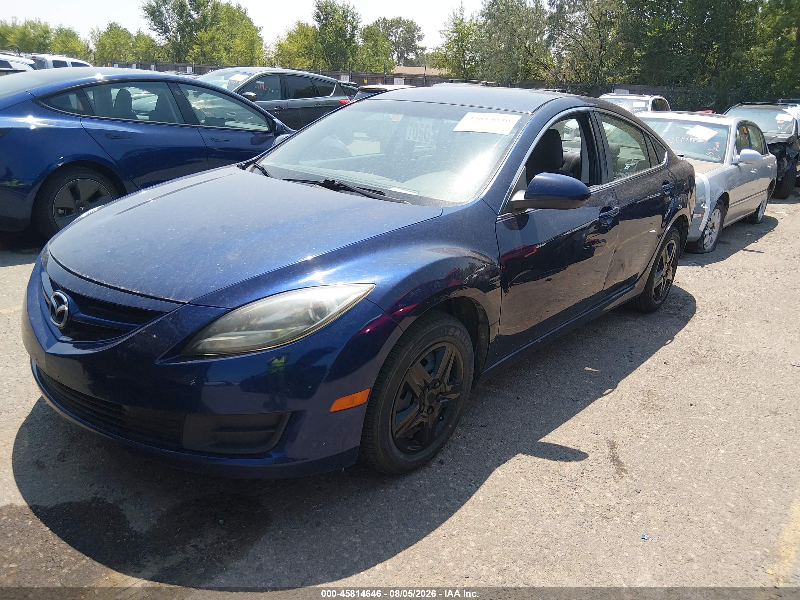 2011 Mazda Mazda6 I Sport Blue vin: 1YVHZ8BH0B5M00666