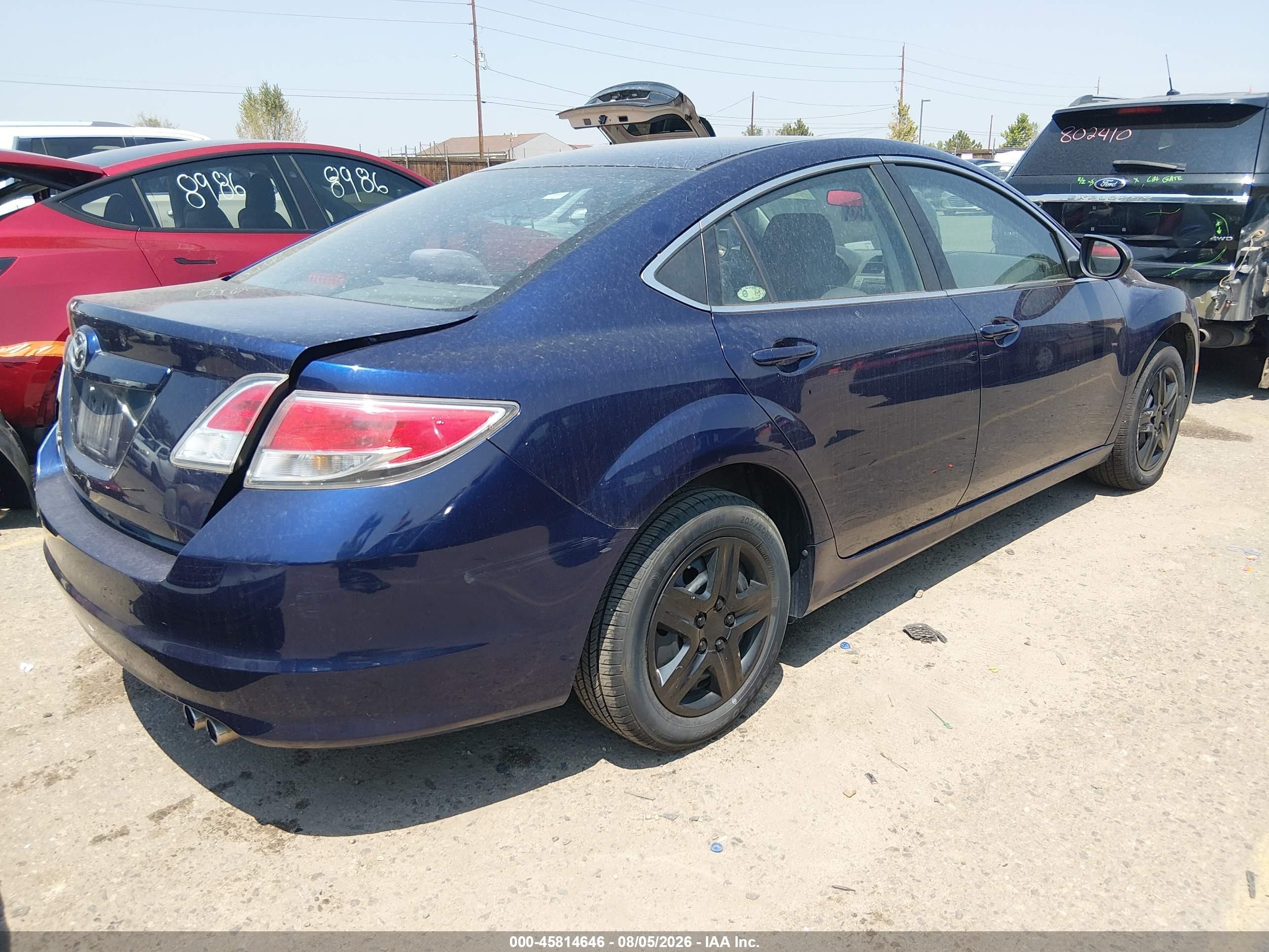 2011 Mazda Mazda6 I Sport Blue vin: 1YVHZ8BH0B5M00666