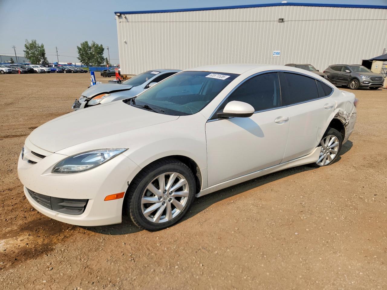 2013 Mazda 6 Sport White vin: 1YVHZ8BH0D5M01626