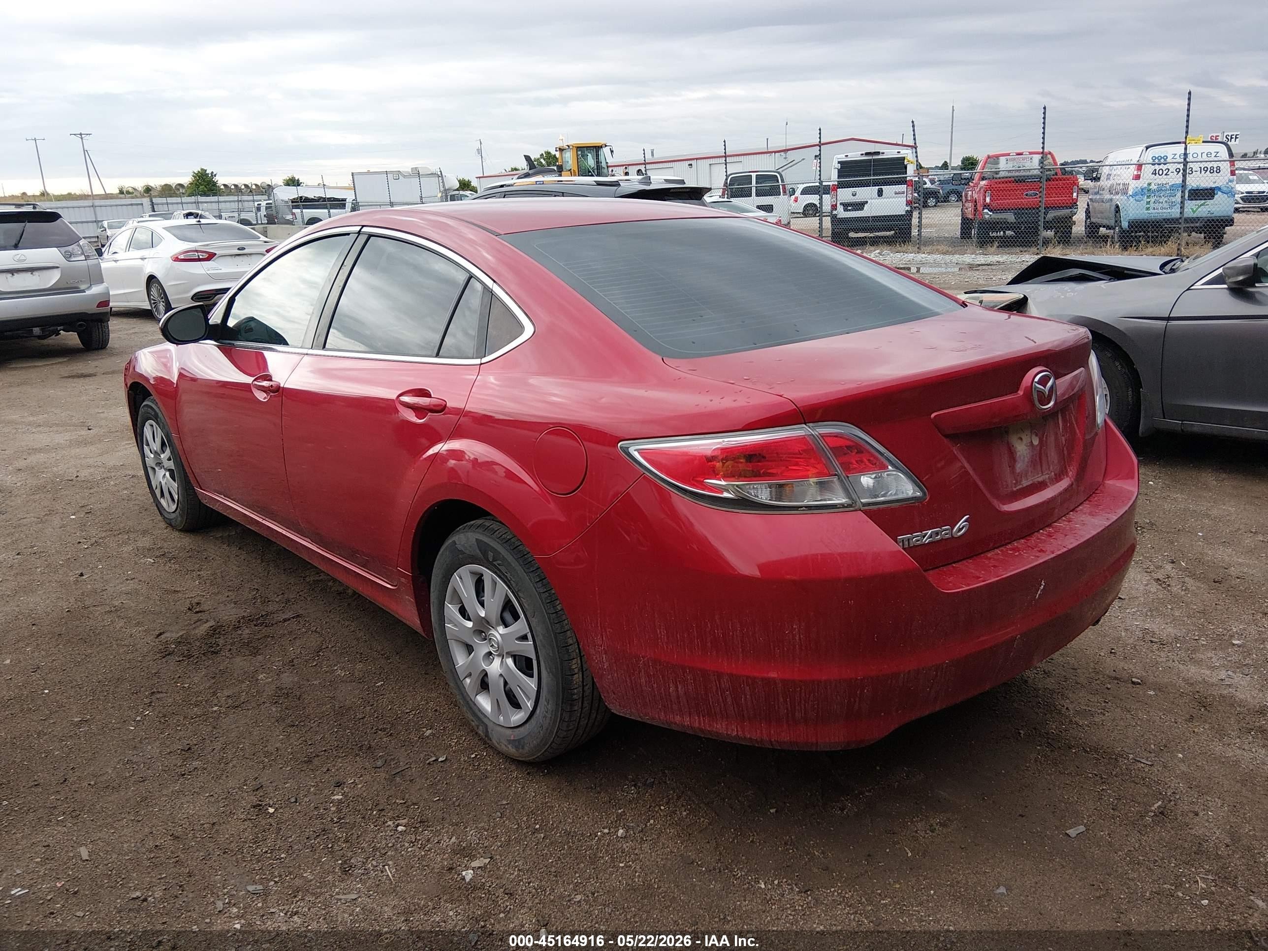 2013 Mazda Mazda6 I Sport Red vin: 1YVHZ8BH0D5M04753