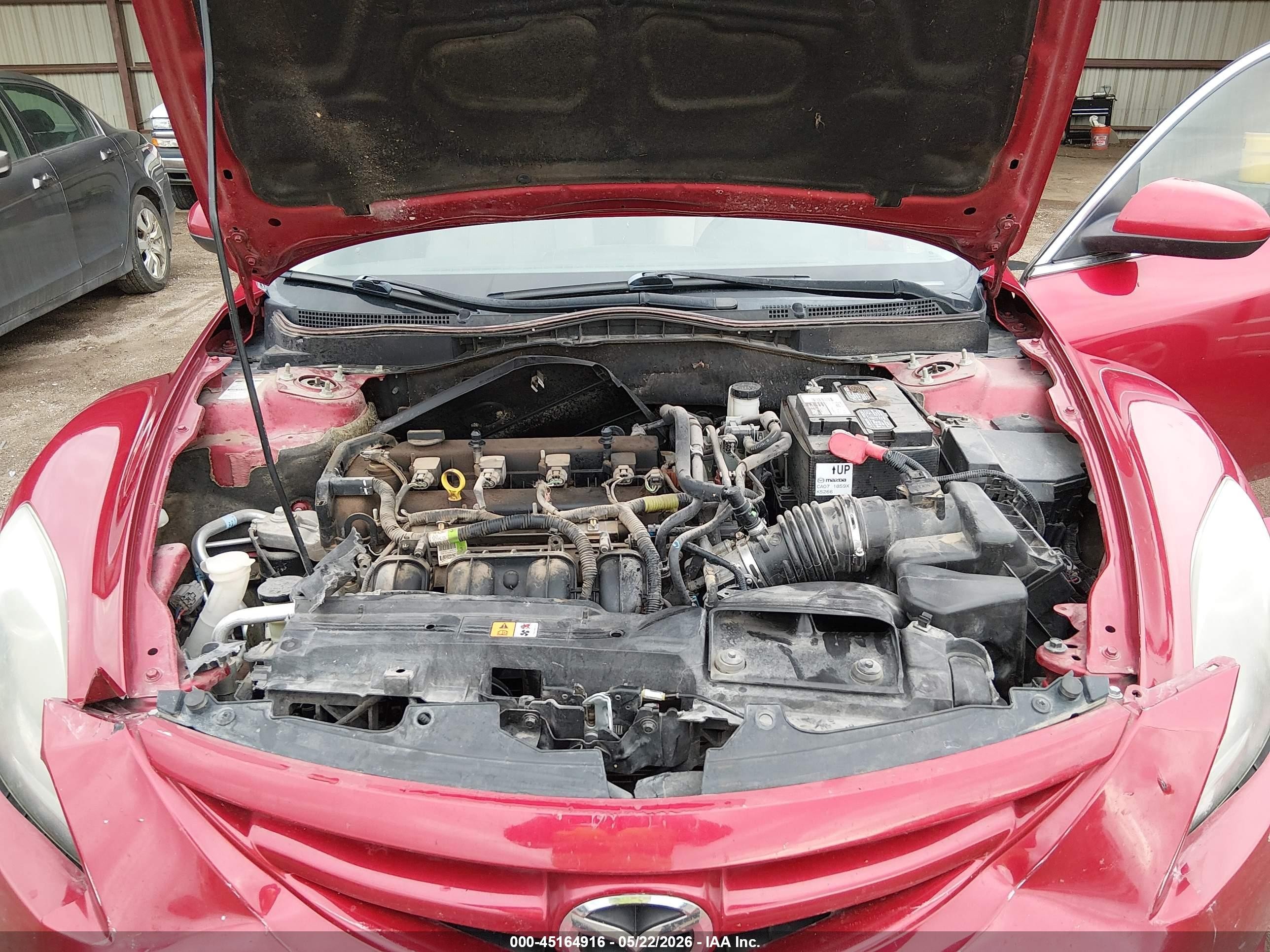 2013 Mazda Mazda6 I Sport Red vin: 1YVHZ8BH0D5M04753