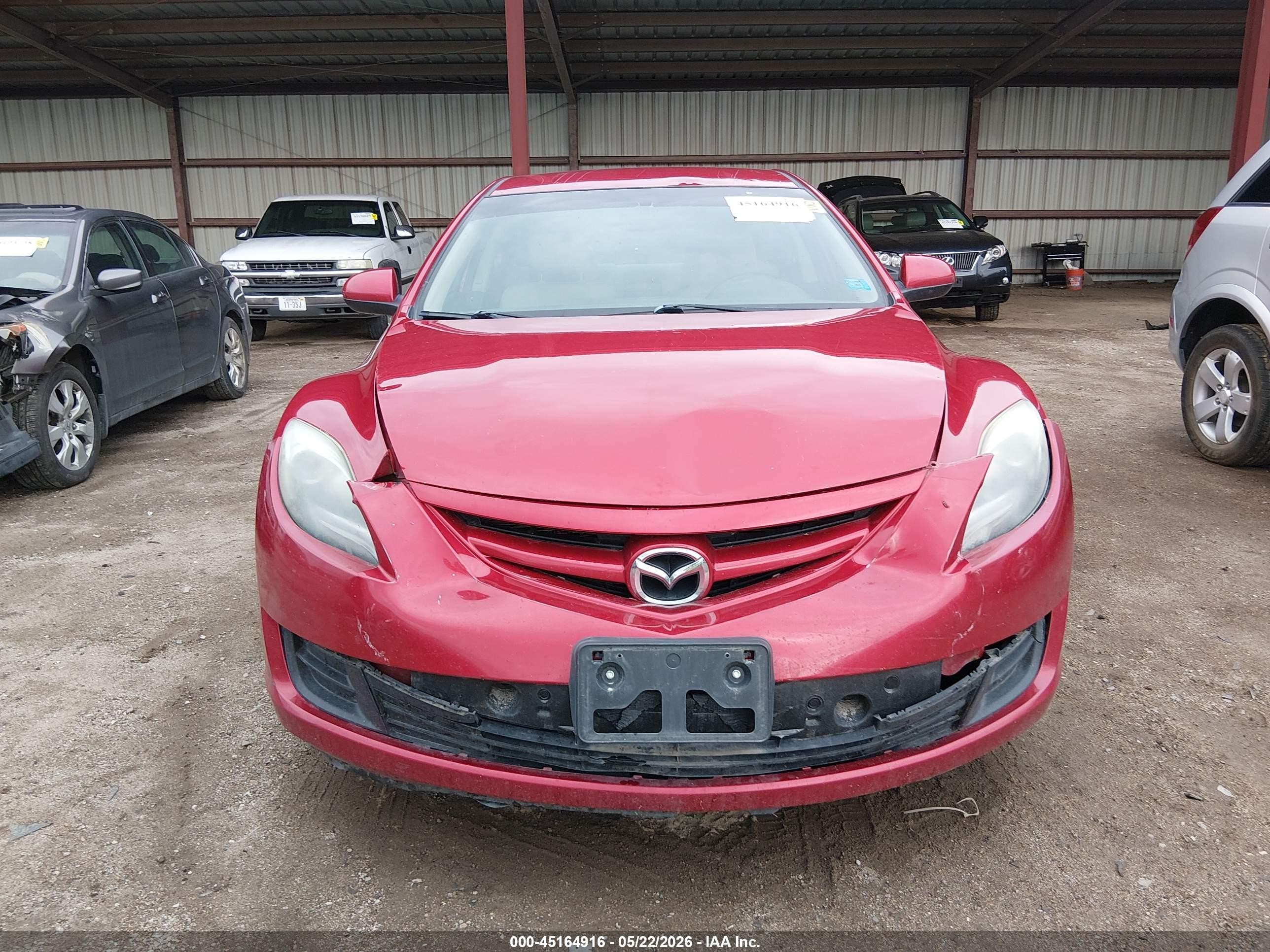 2013 Mazda Mazda6 I Sport Red vin: 1YVHZ8BH0D5M04753