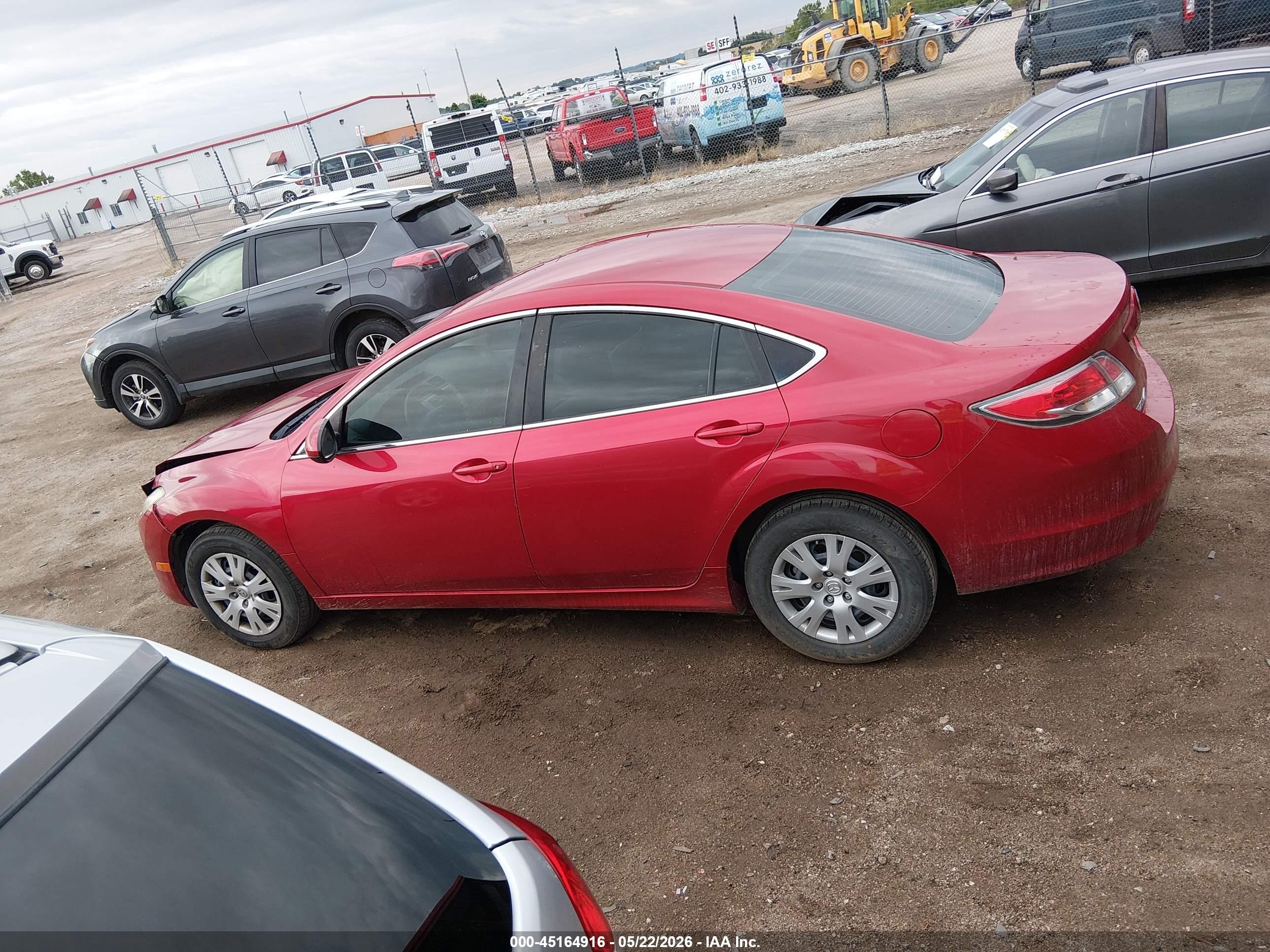 2013 Mazda Mazda6 I Sport Red vin: 1YVHZ8BH0D5M04753