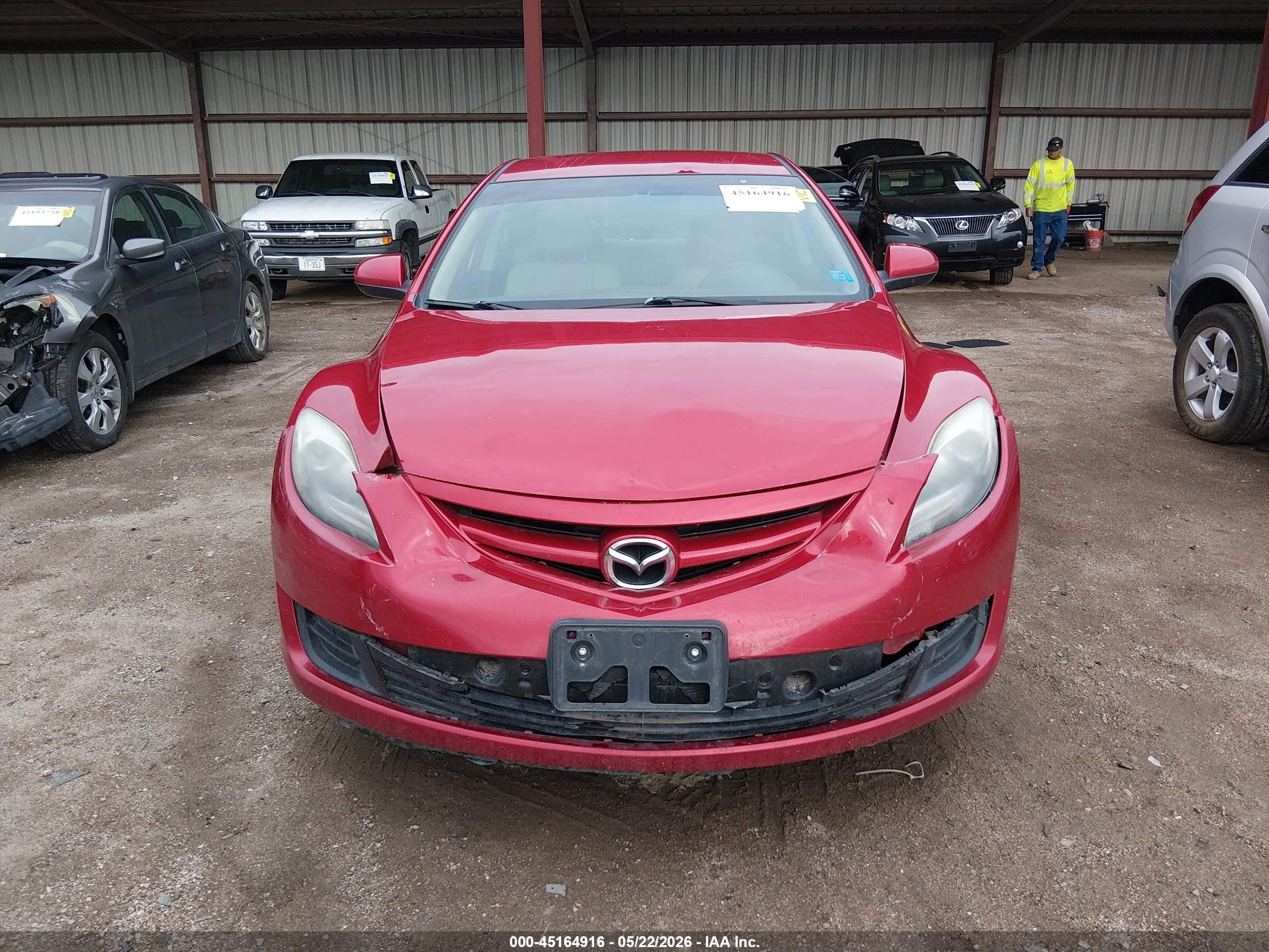 2013 Mazda Mazda6 I Sport Red vin: 1YVHZ8BH0D5M04753