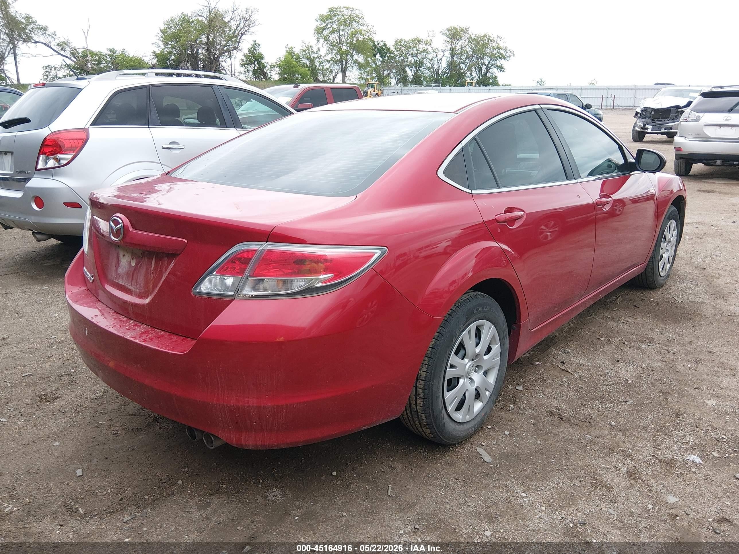 2013 Mazda Mazda6 I Sport Red vin: 1YVHZ8BH0D5M04753