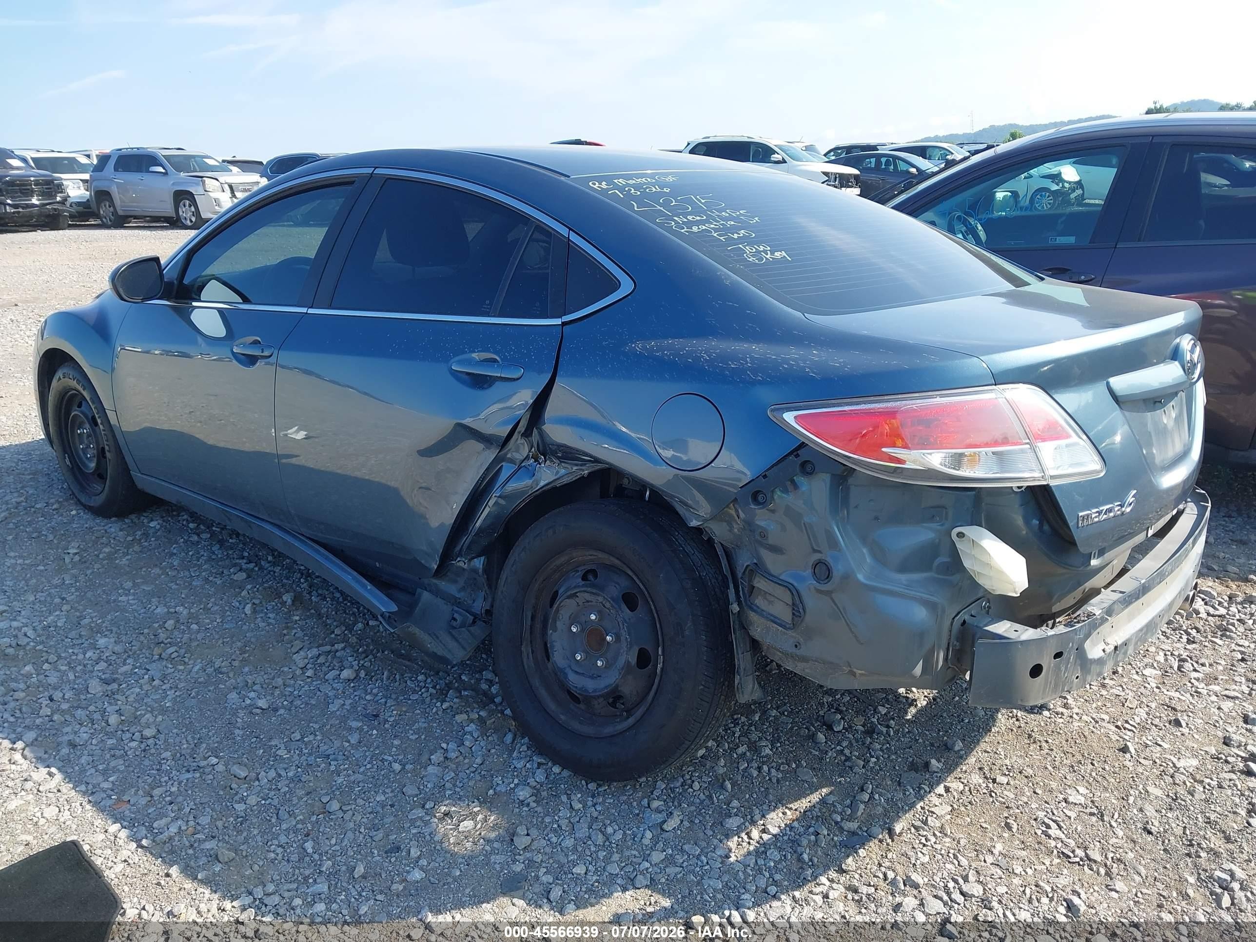 2013 Mazda Mazda6 I Sport Синий vin: 1YVHZ8BH0D5M14375