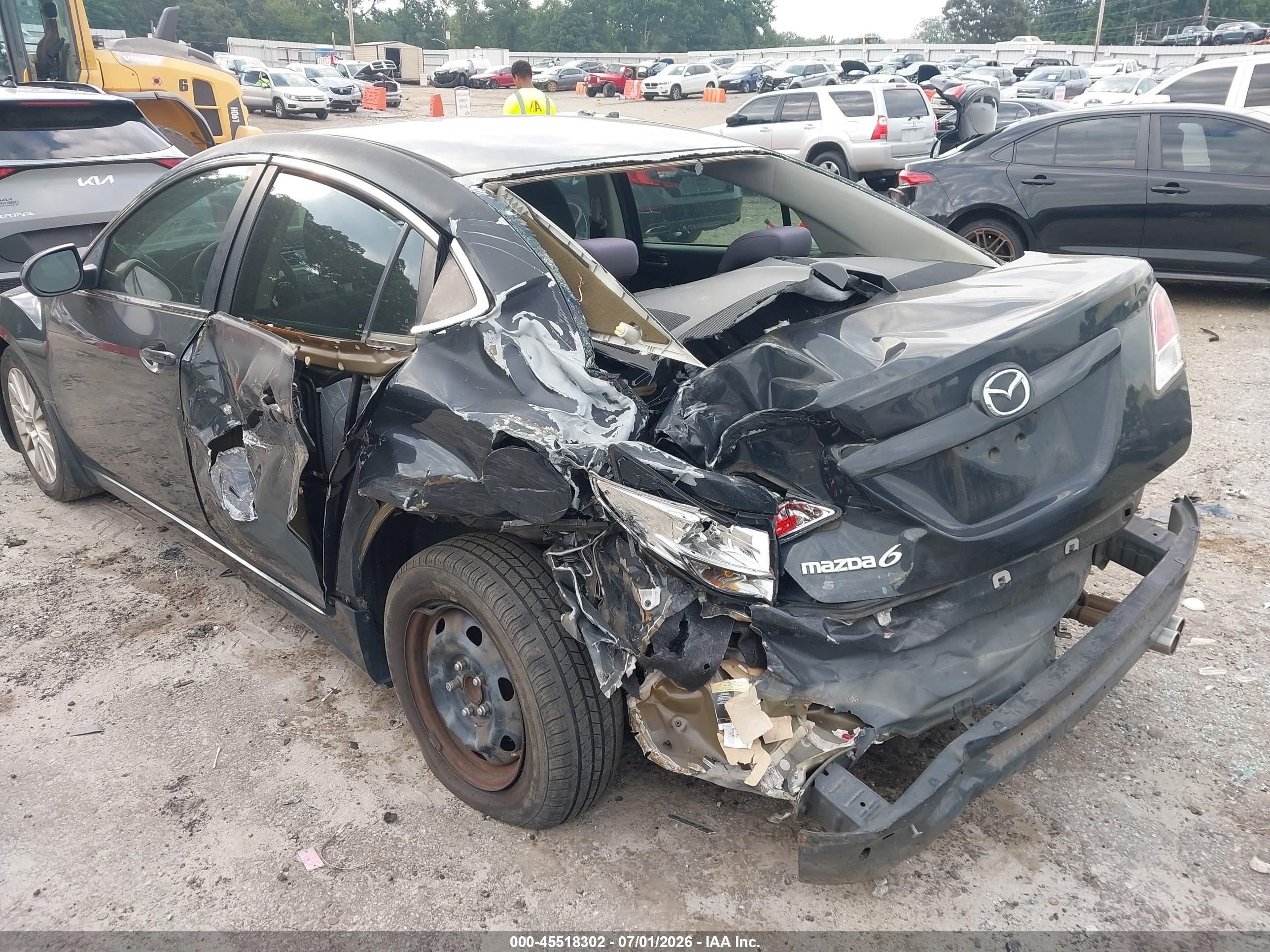 2013 Mazda Mazda6 I Sport Gray vin: 1YVHZ8BH0D5M16451