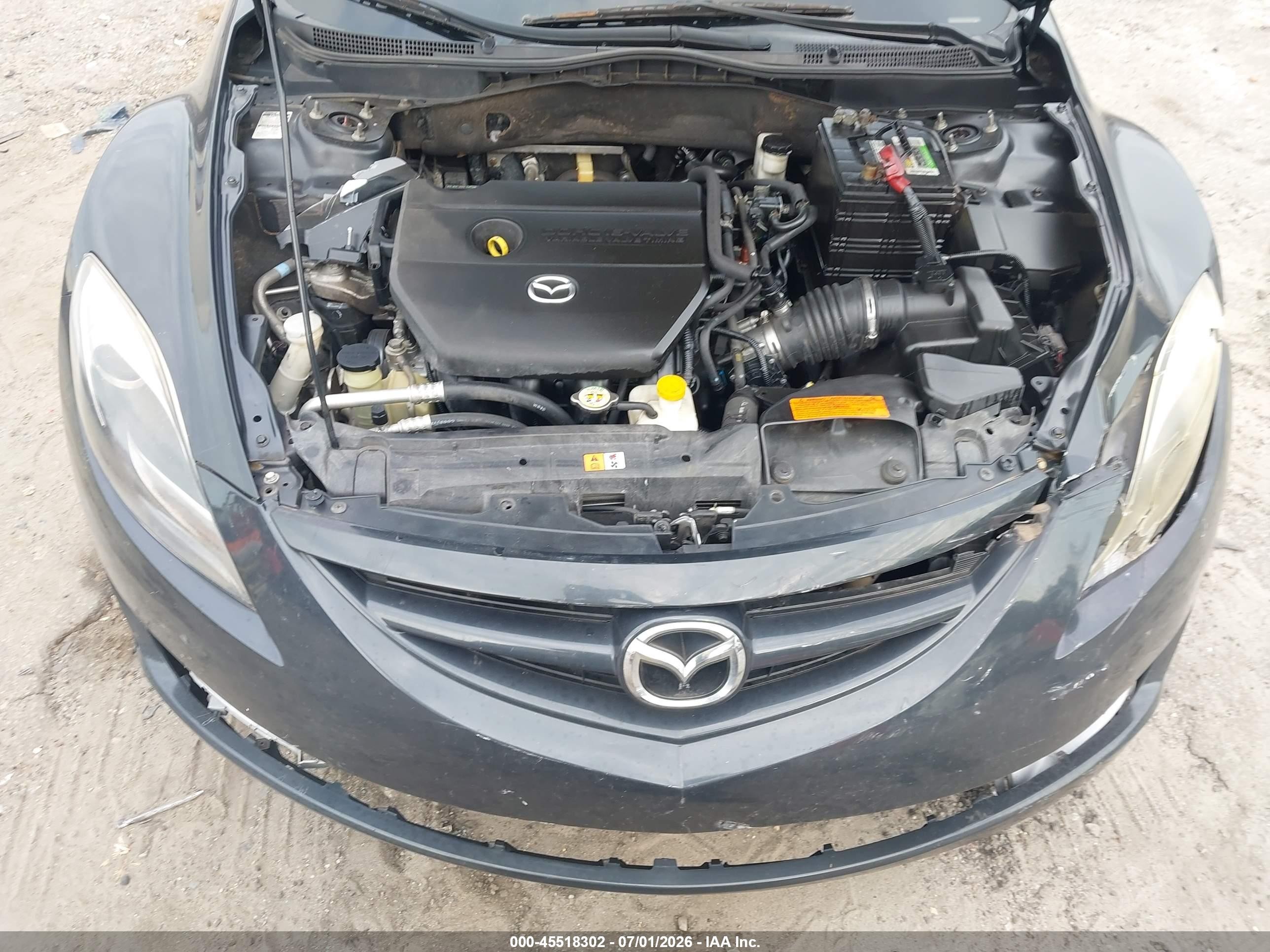 2013 Mazda Mazda6 I Sport Gray vin: 1YVHZ8BH0D5M16451