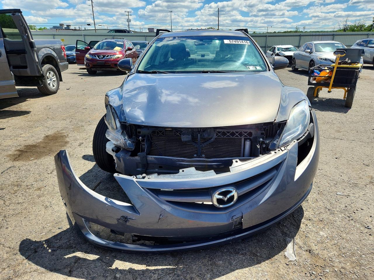 2011 Mazda 6 I Gray vin: 1YVHZ8BH1B5M01843
