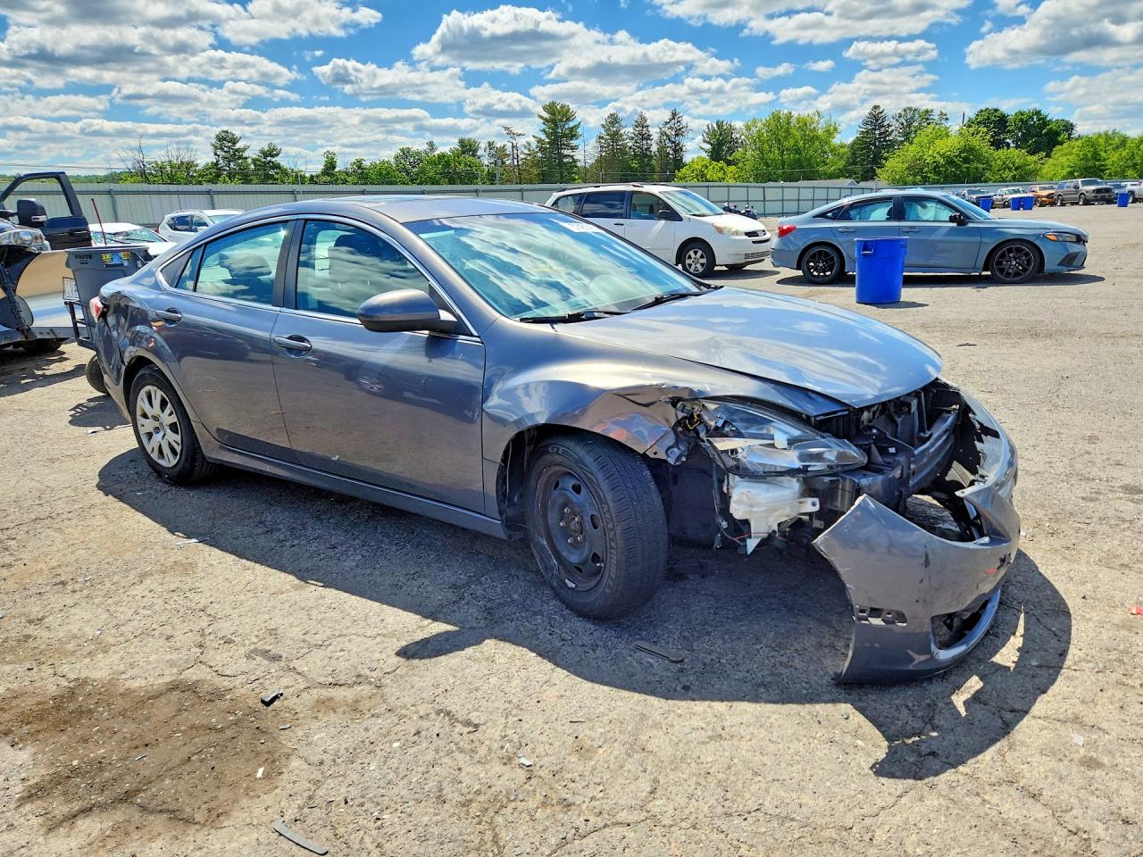 2011 Mazda 6 I Gray vin: 1YVHZ8BH1B5M01843