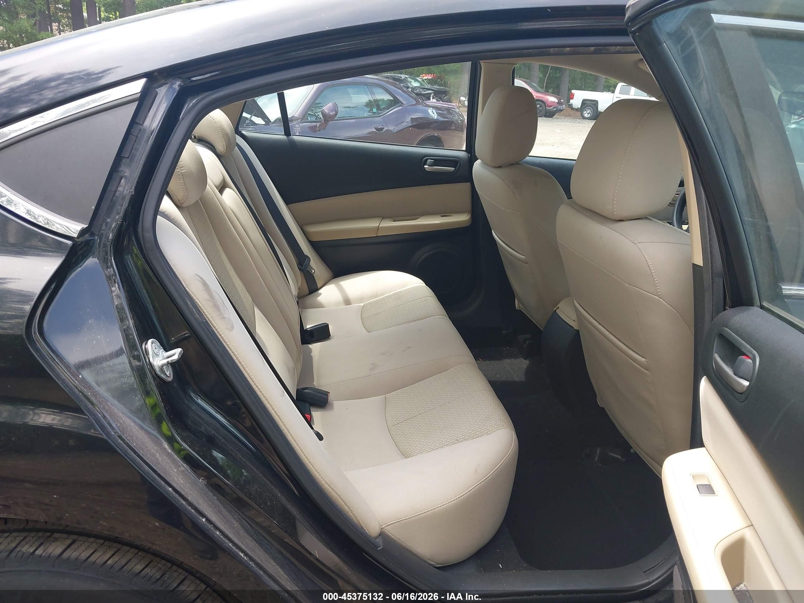 2012 Mazda Mazda6 I Sport Black vin: 1YVHZ8BH1C5M07370