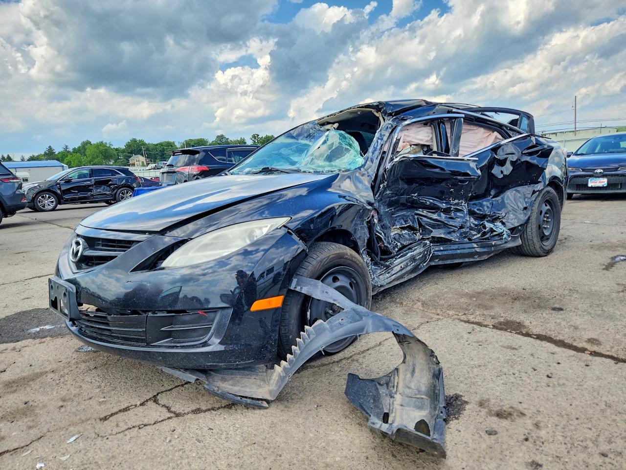 2012 Mazda 6 I Black vin: 1YVHZ8BH1C5M13041