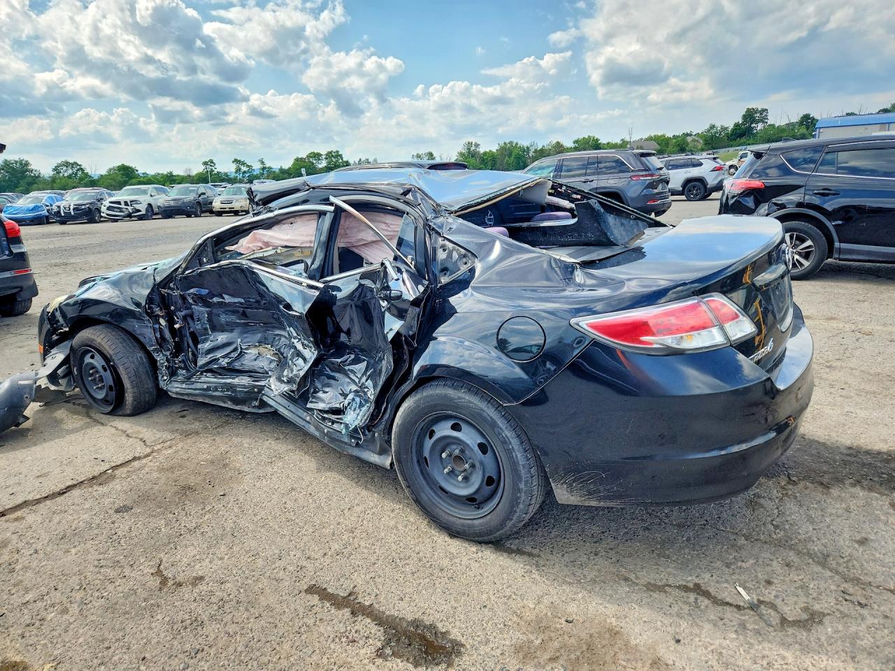 2012 Mazda 6 I Black vin: 1YVHZ8BH1C5M13041