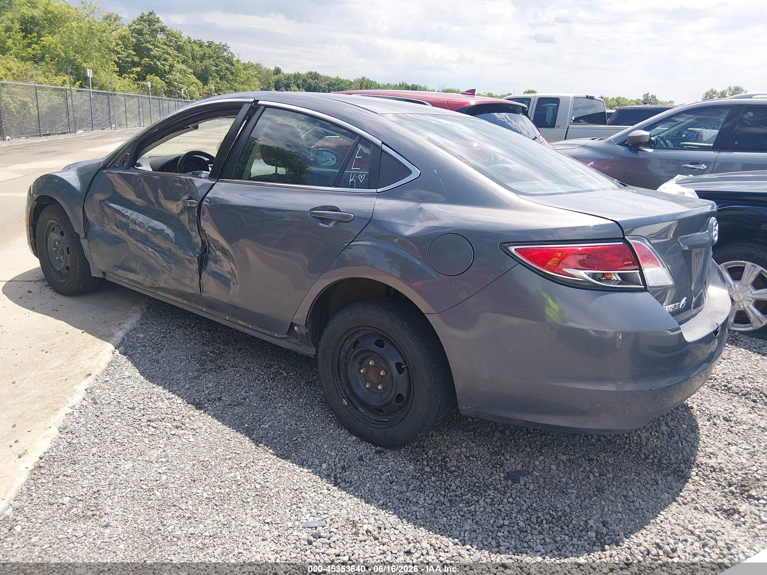 2010 Mazda Mazda6   Gray vin: 1YVHZ8BH2A5M33716