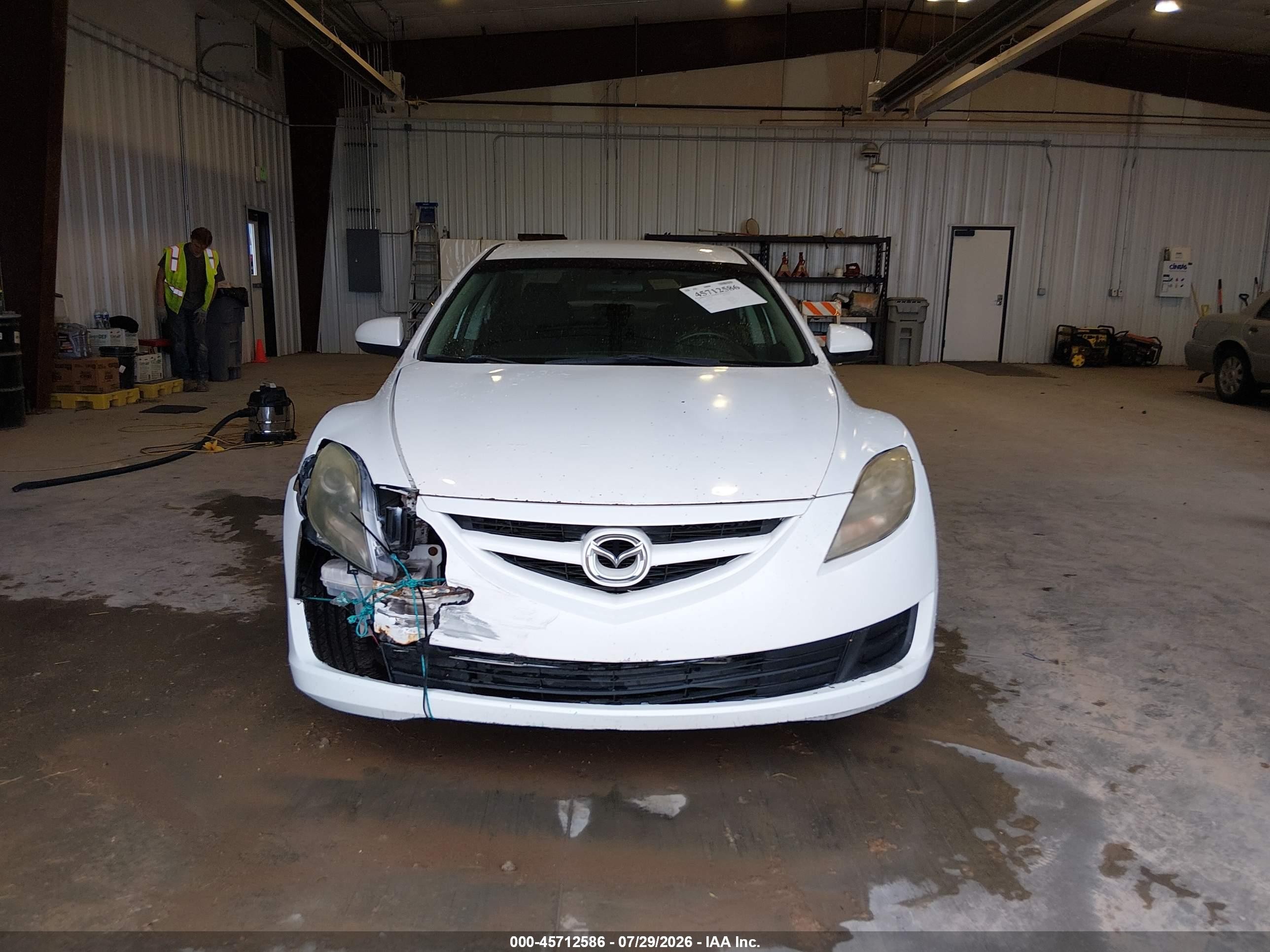 2011 Mazda Mazda6 I Sport White vin: 1YVHZ8BH2B5M11121