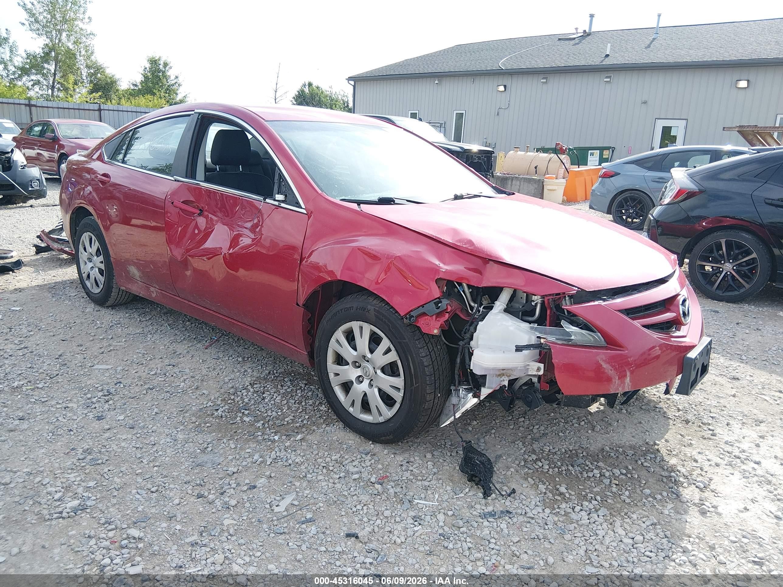 2013 Mazda Mazda6 I Sport Red vin: 1YVHZ8BH2D5M12272