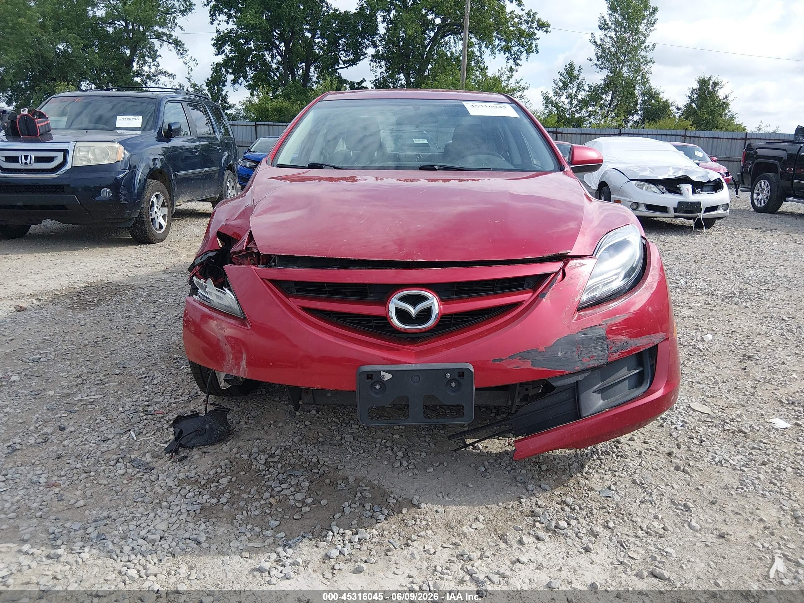 2013 Mazda Mazda6 I Sport Red vin: 1YVHZ8BH2D5M12272