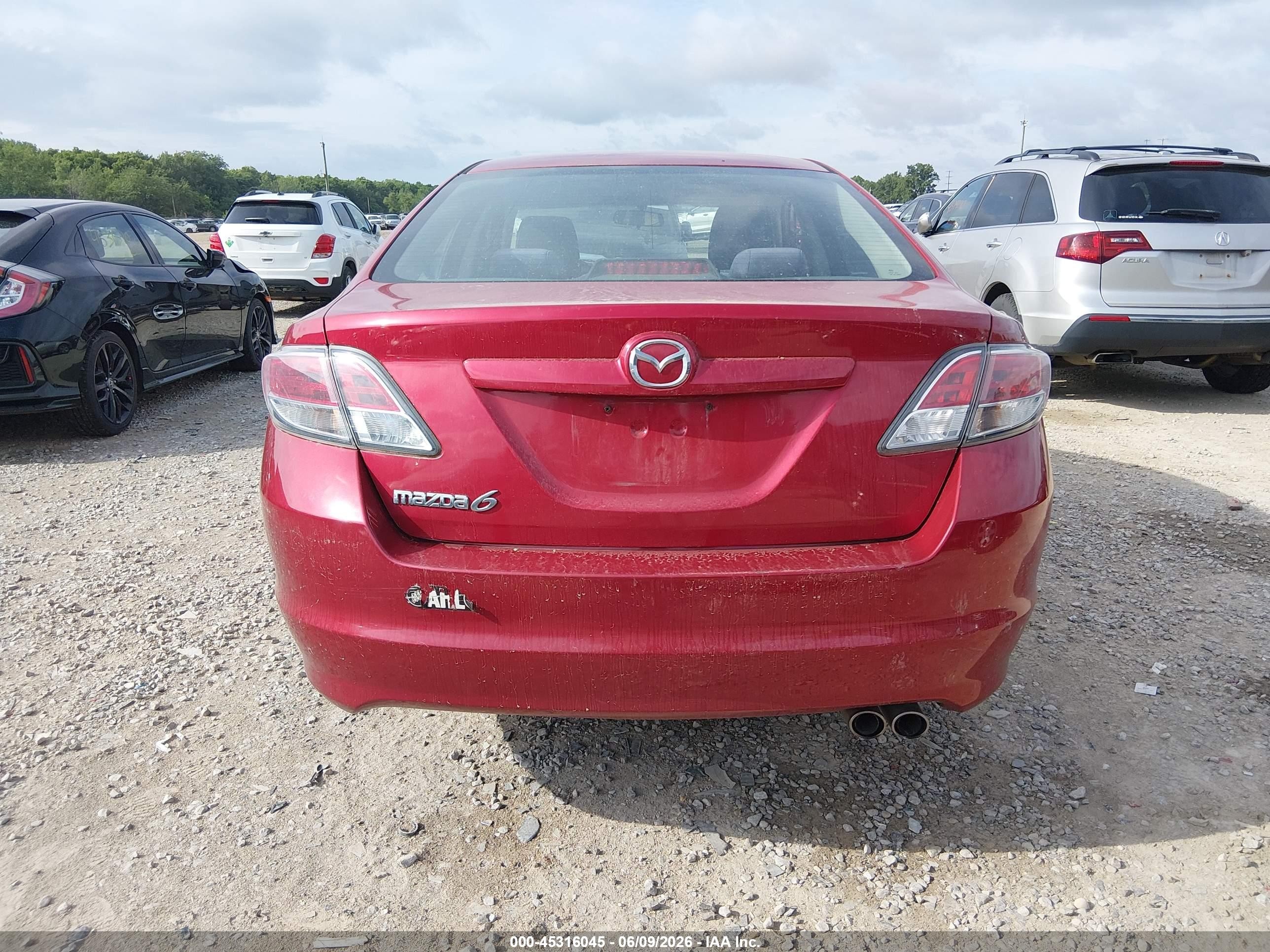 2013 Mazda Mazda6 I Sport Red vin: 1YVHZ8BH2D5M12272