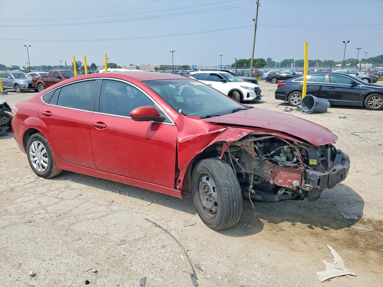 2010 Mazda 6 I Burgundy vin: 1YVHZ8BH3A5M42134