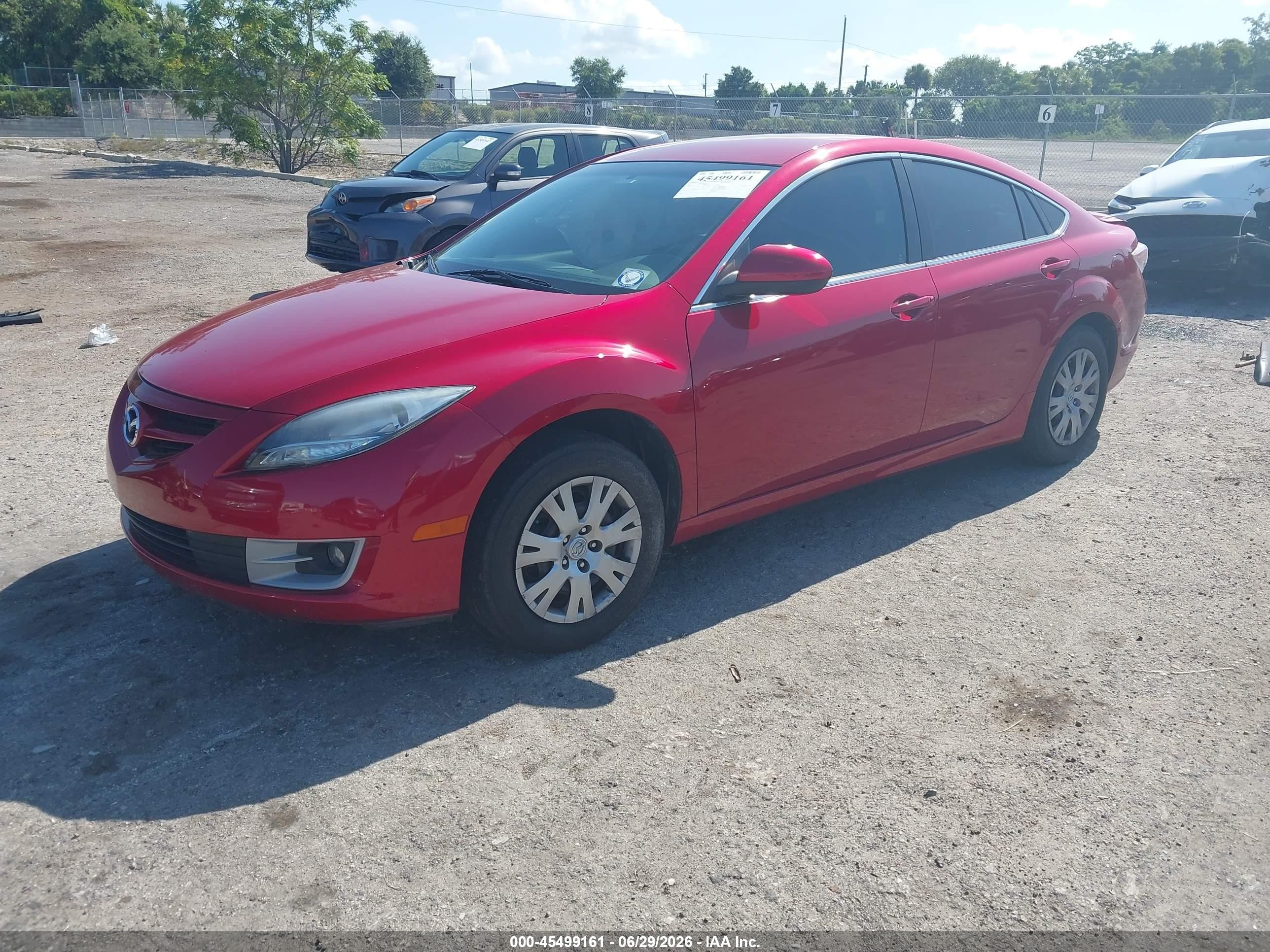 2012 Mazda Mazda6 I Sport Red vin: 1YVHZ8BH4C5M42405