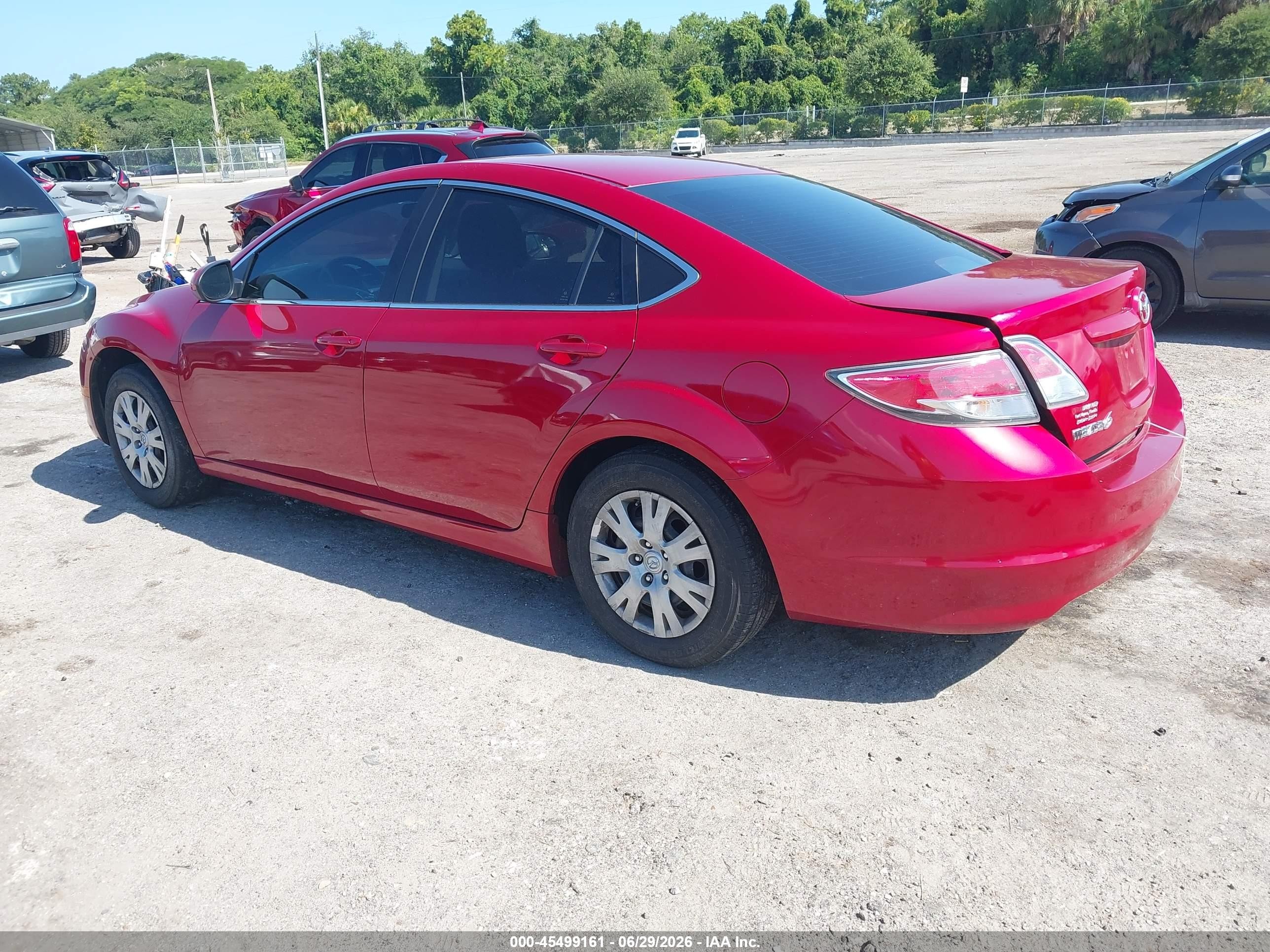 2012 Mazda Mazda6 I Sport Red vin: 1YVHZ8BH4C5M42405