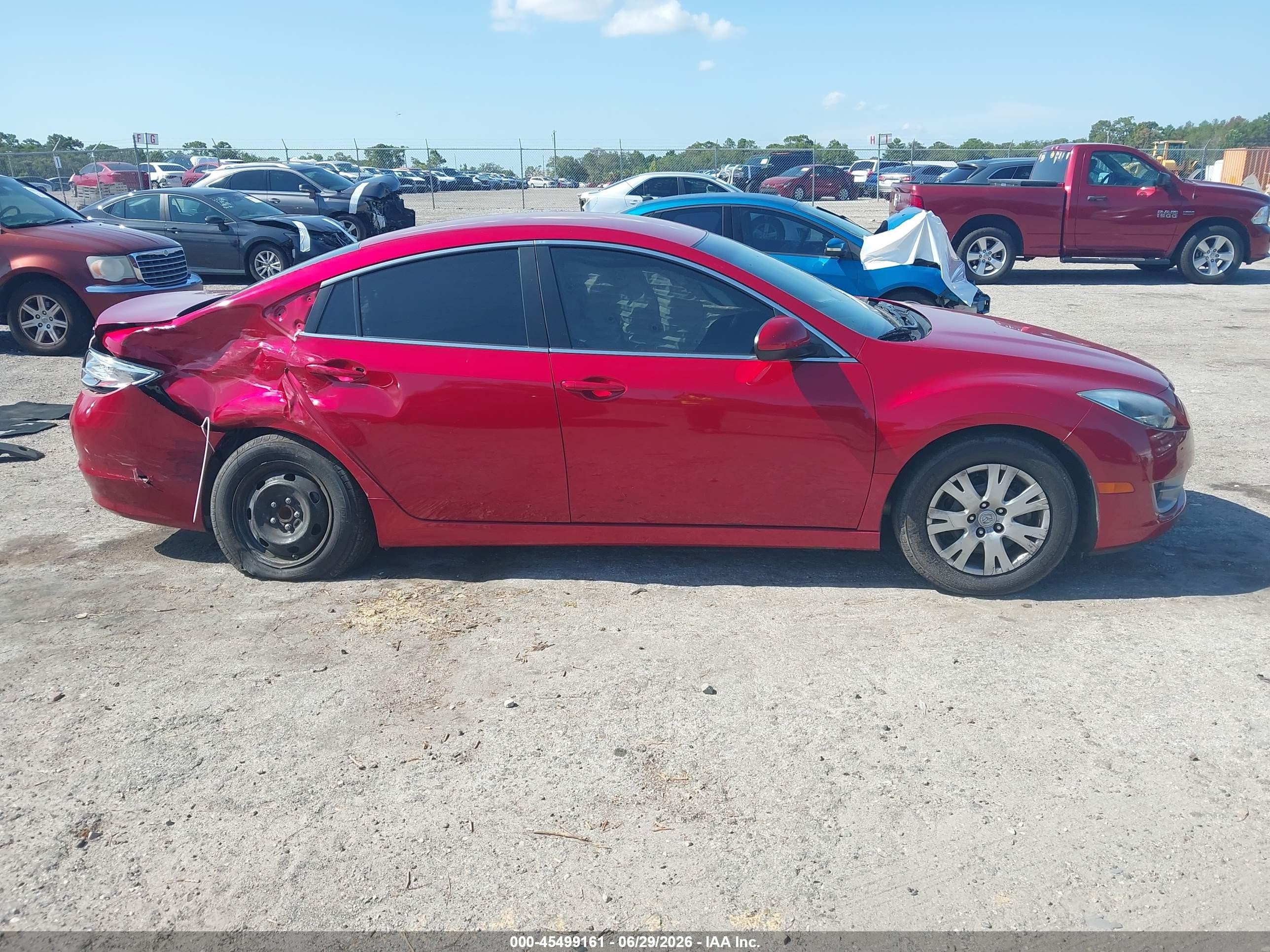 2012 Mazda Mazda6 I Sport Red vin: 1YVHZ8BH4C5M42405
