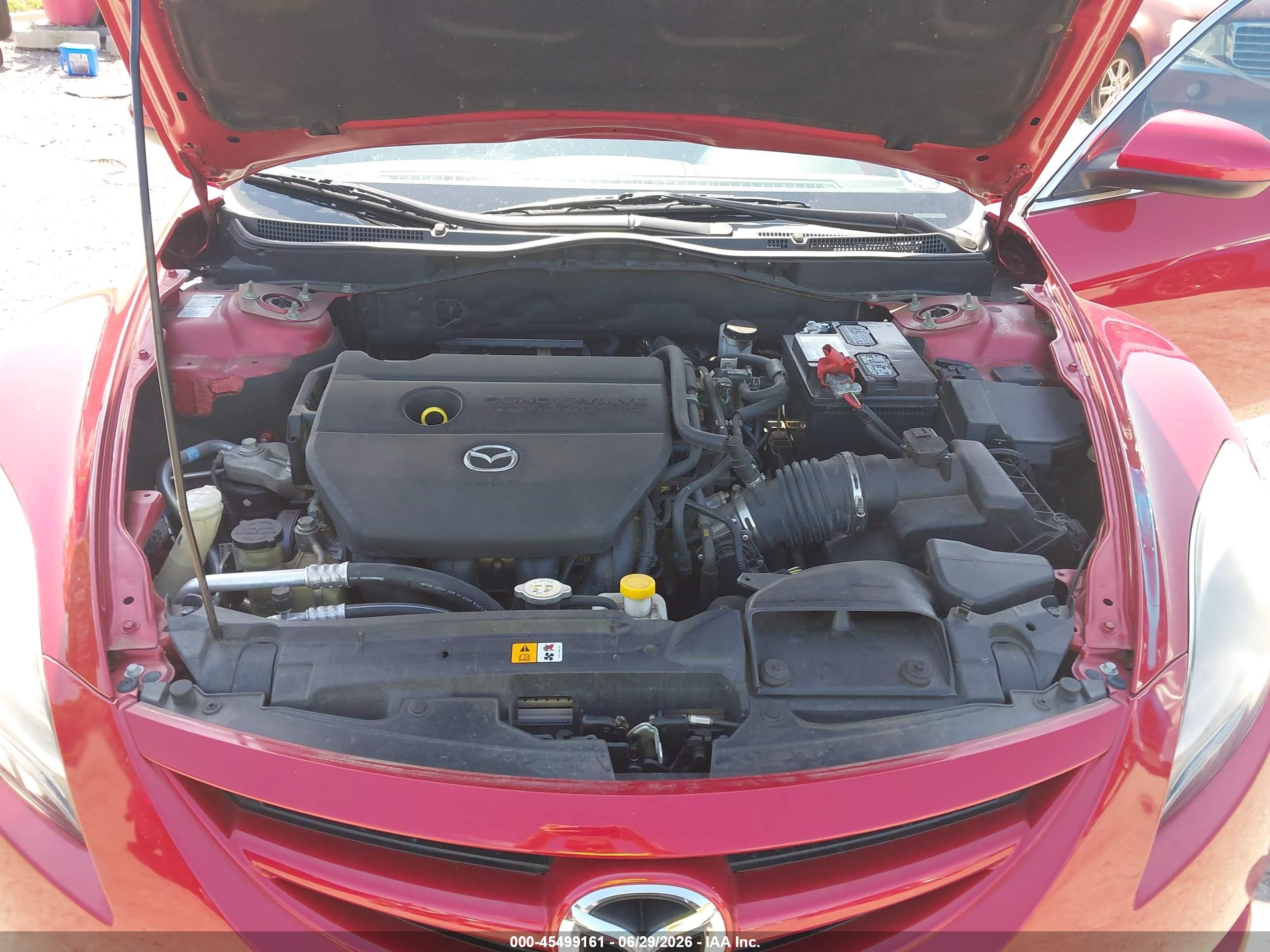 2012 Mazda Mazda6 I Sport Red vin: 1YVHZ8BH4C5M42405