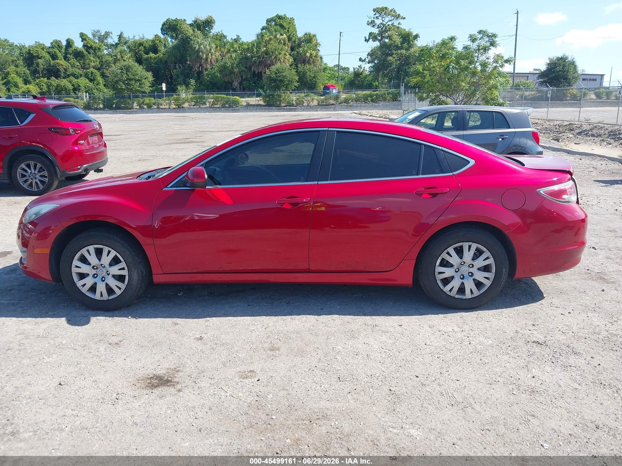 2012 Mazda Mazda6 I Sport Red vin: 1YVHZ8BH4C5M42405
