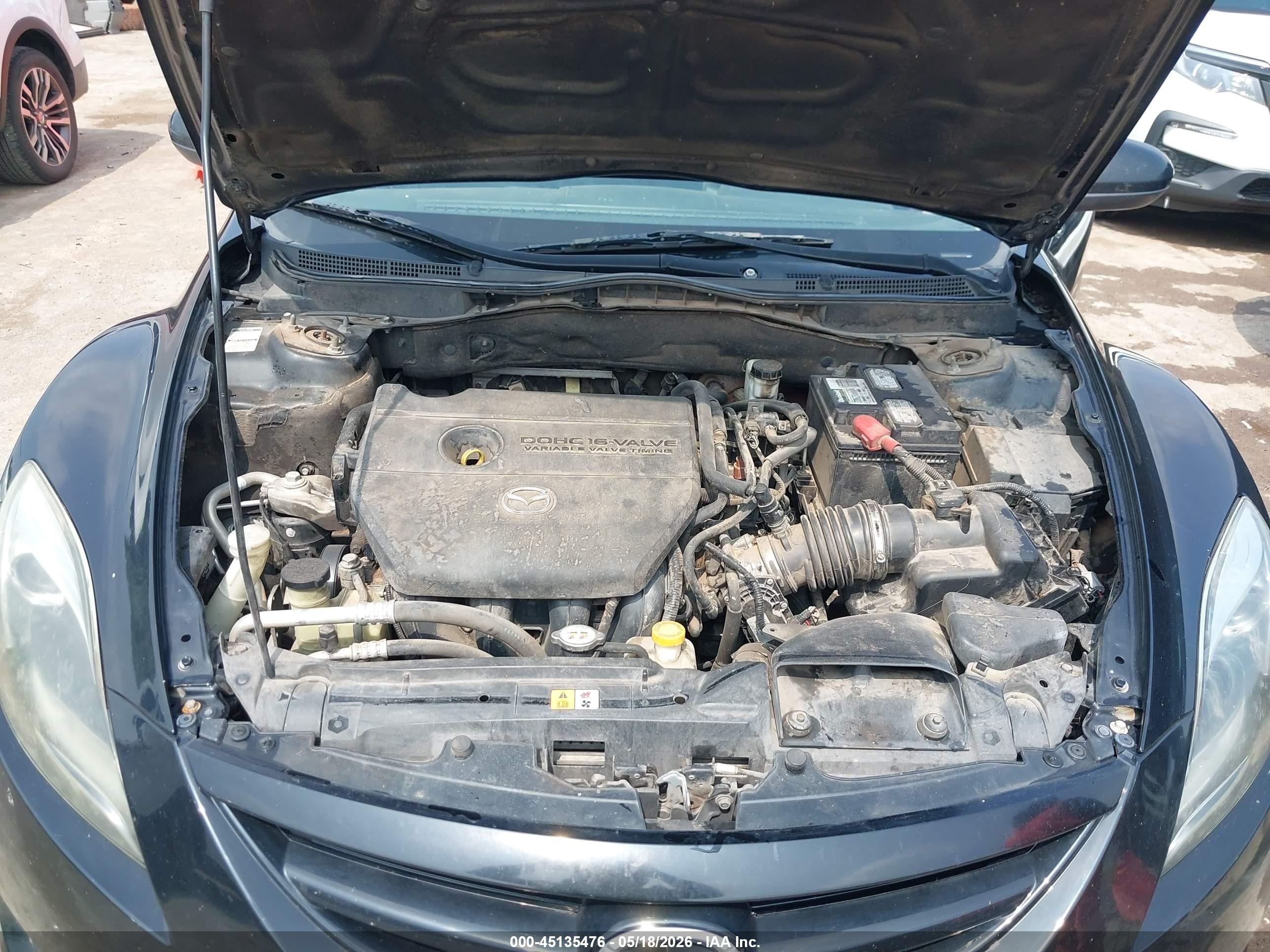 2013 Mazda Mazda6 I Sport Черный vin: 1YVHZ8BH4D5M01788