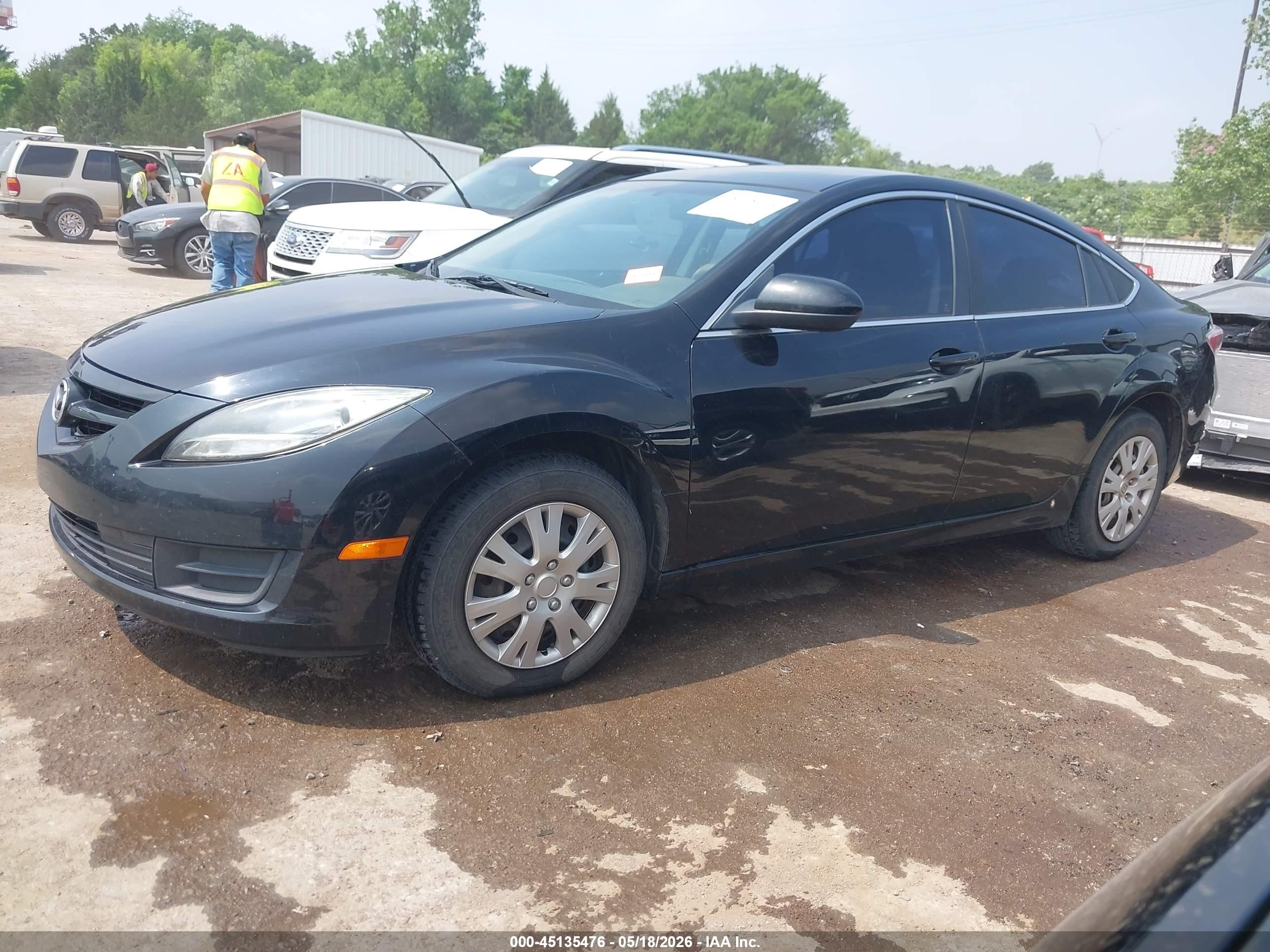 2013 Mazda Mazda6 I Sport Черный vin: 1YVHZ8BH4D5M01788