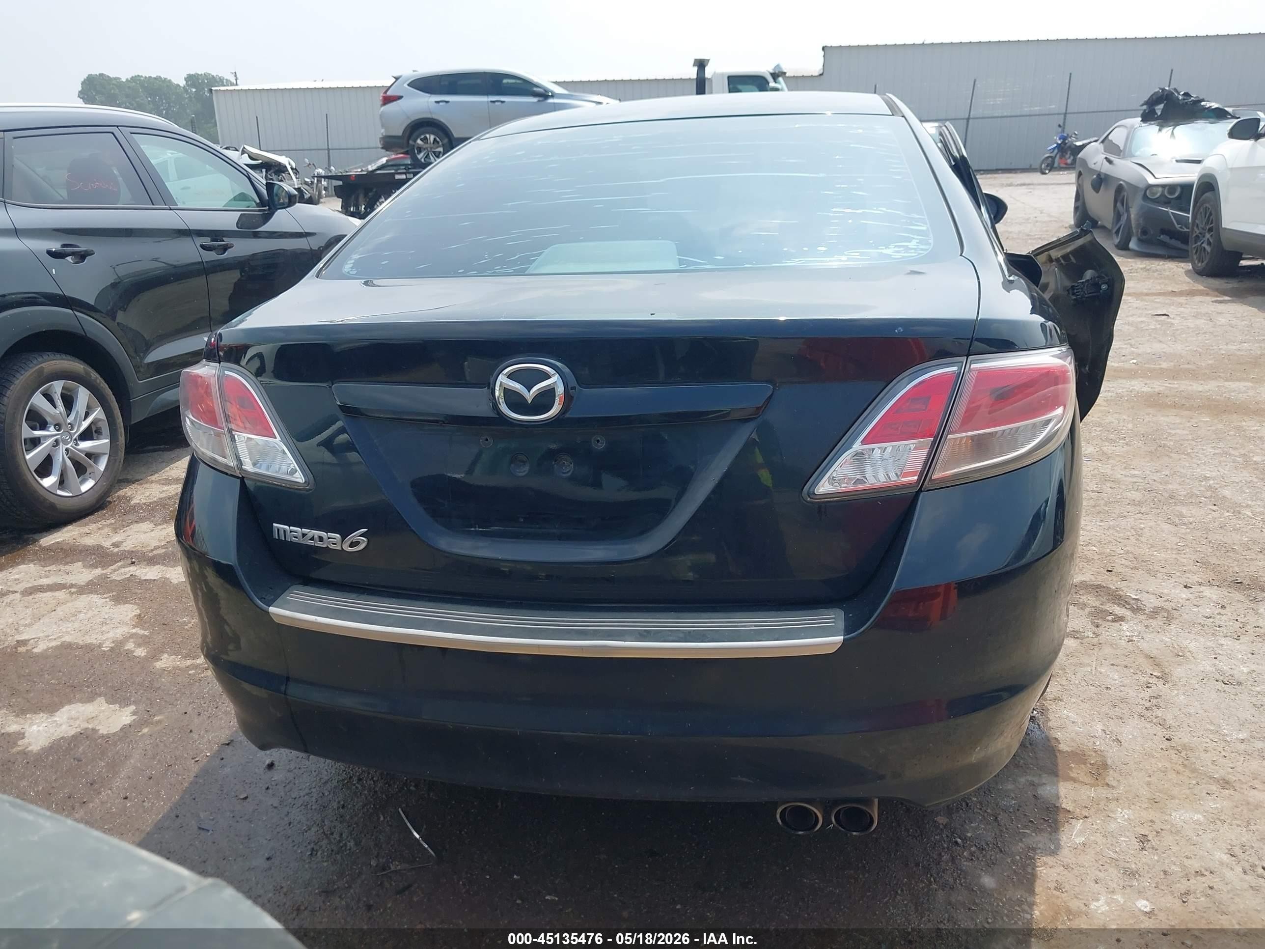 2013 Mazda Mazda6 I Sport Черный vin: 1YVHZ8BH4D5M01788