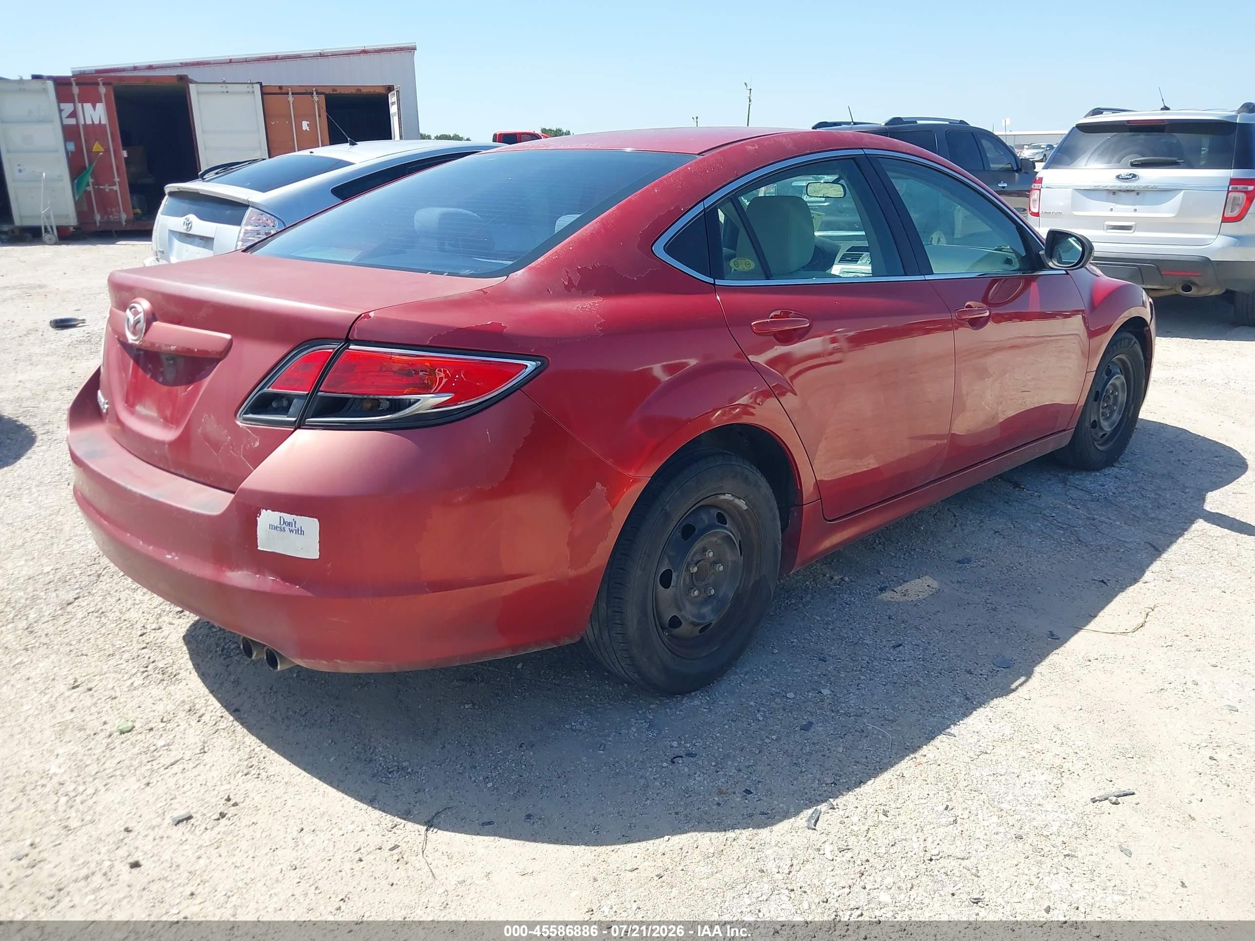 2010 Mazda Mazda6 I Sport Red vin: 1YVHZ8BH5A5M21639